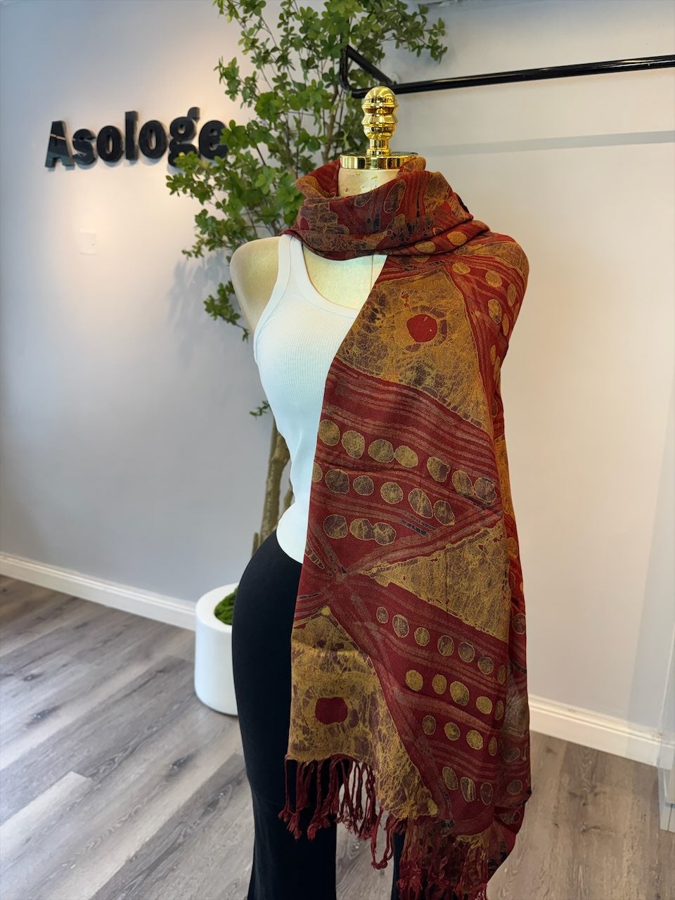 Mix Dotted Batik Scarf