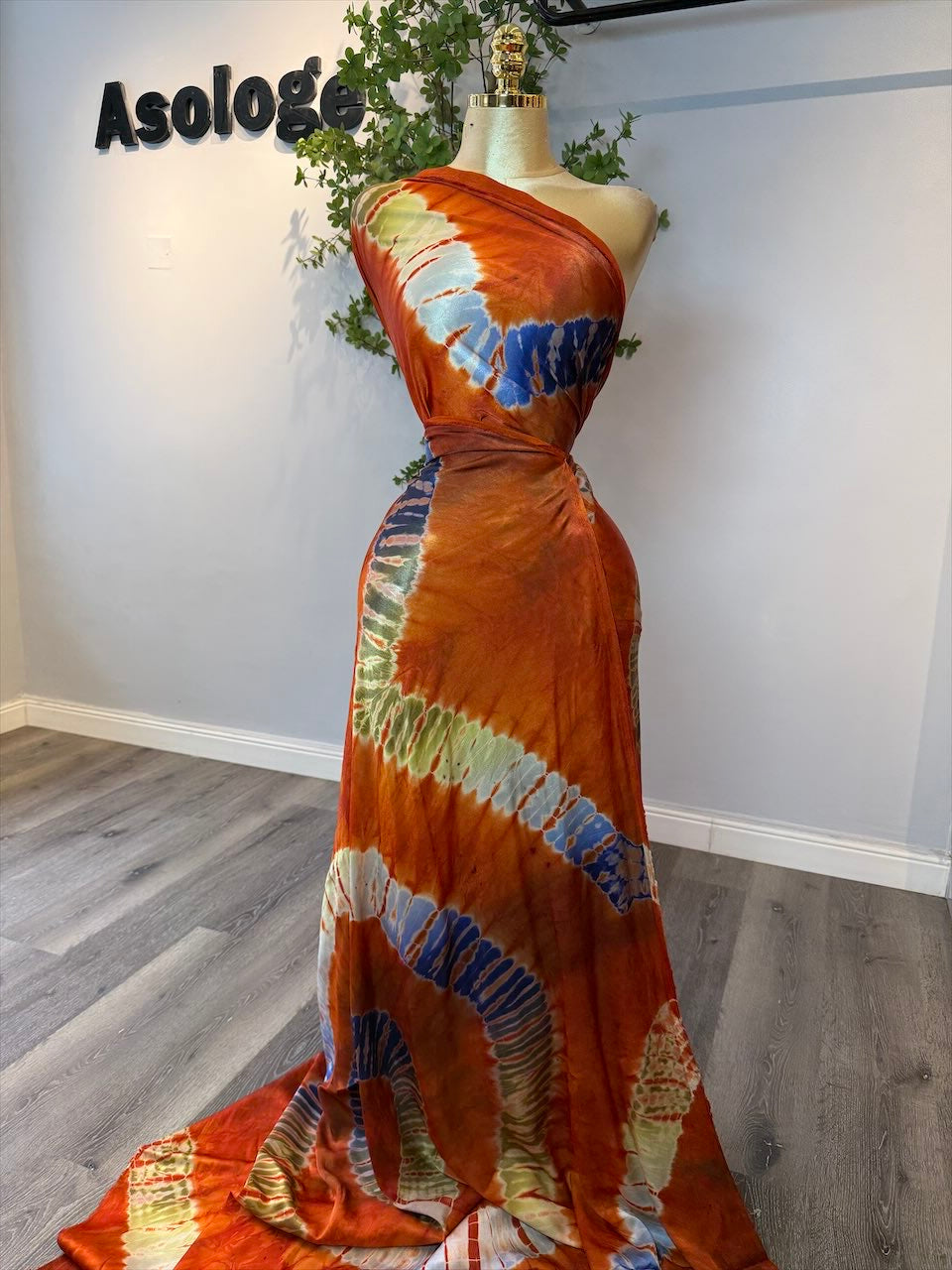 Rainbow Lux Adire Silk