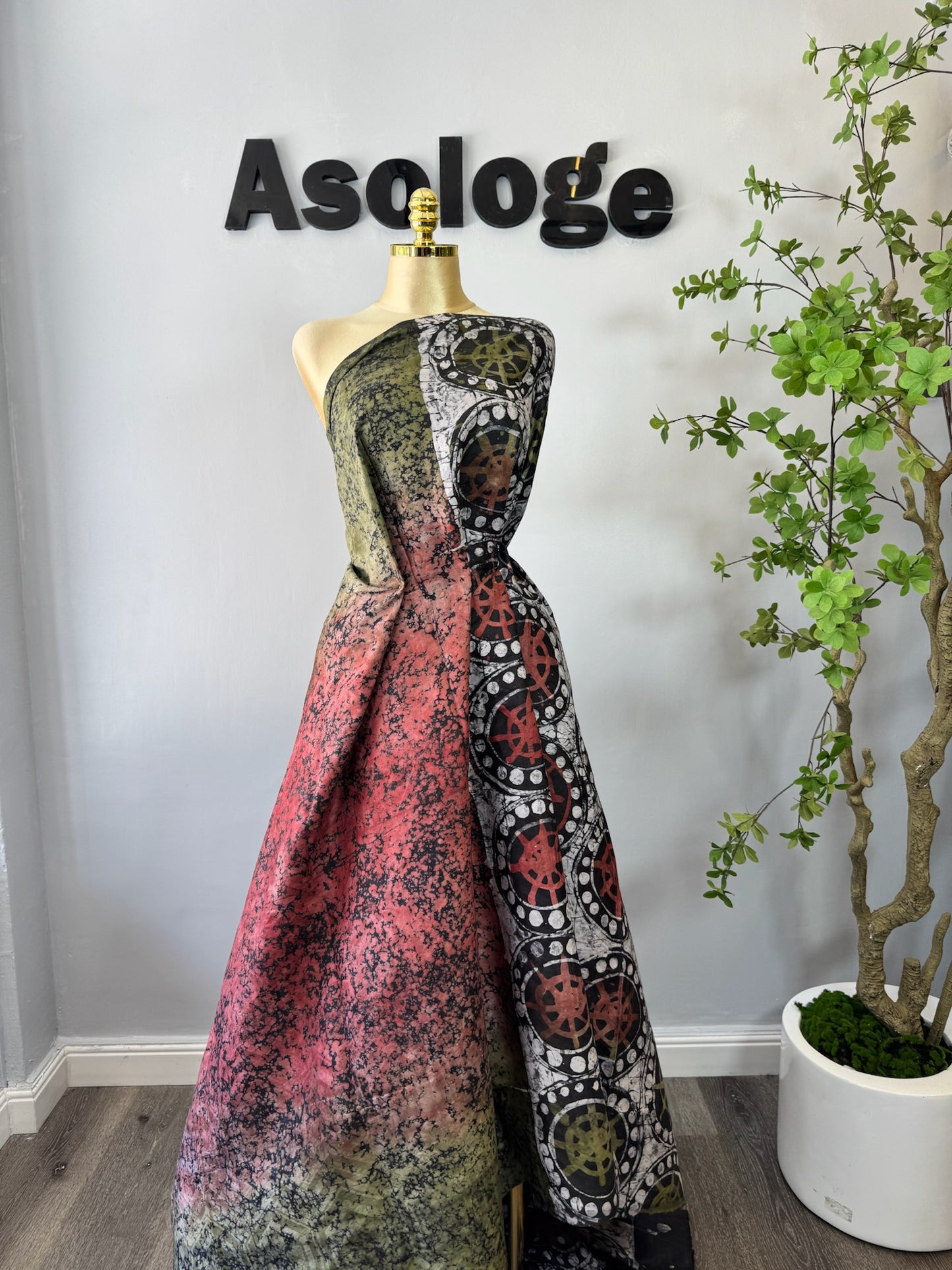 Adire soft brocade Ase