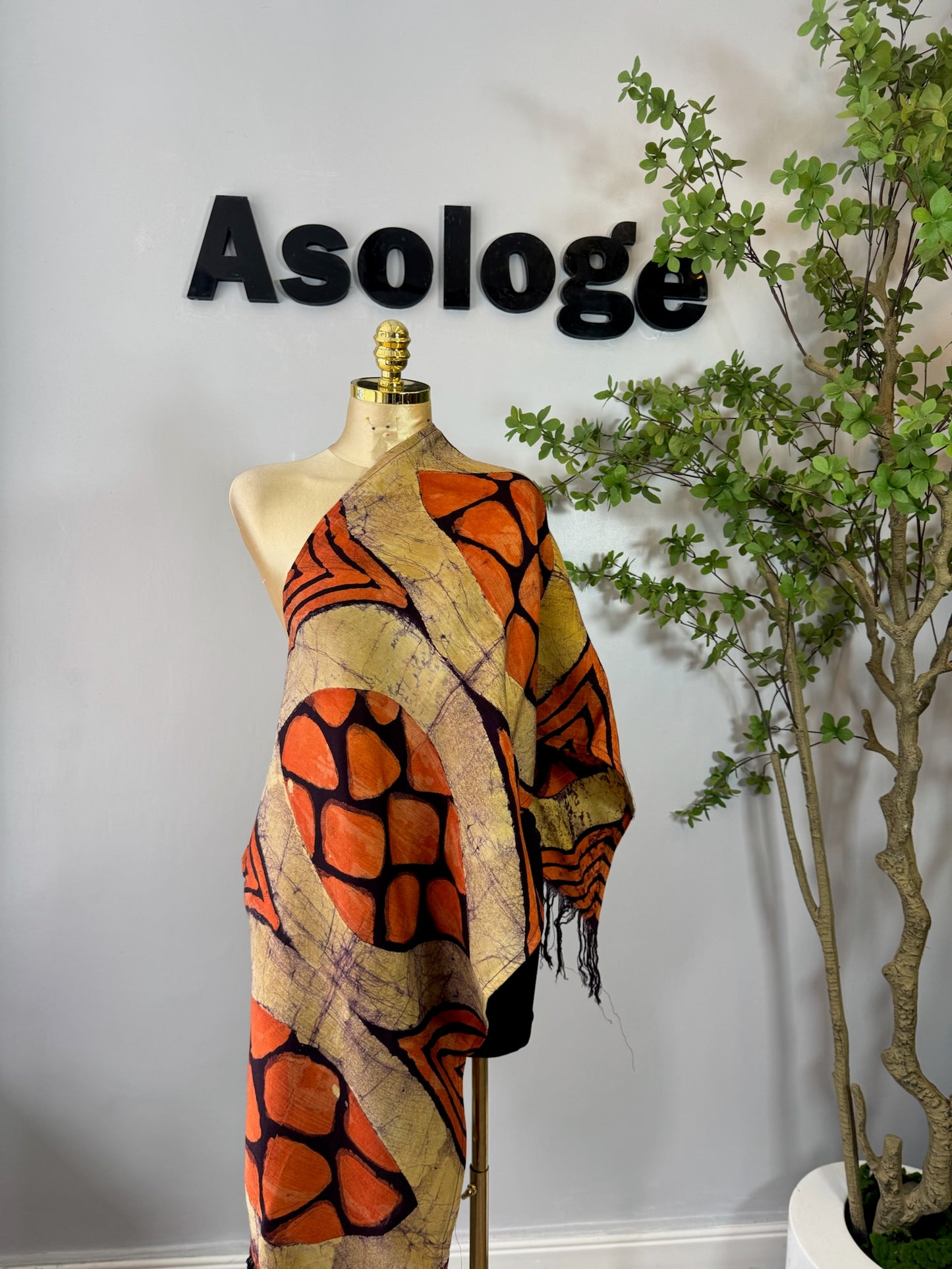 Adire scarf Ewa