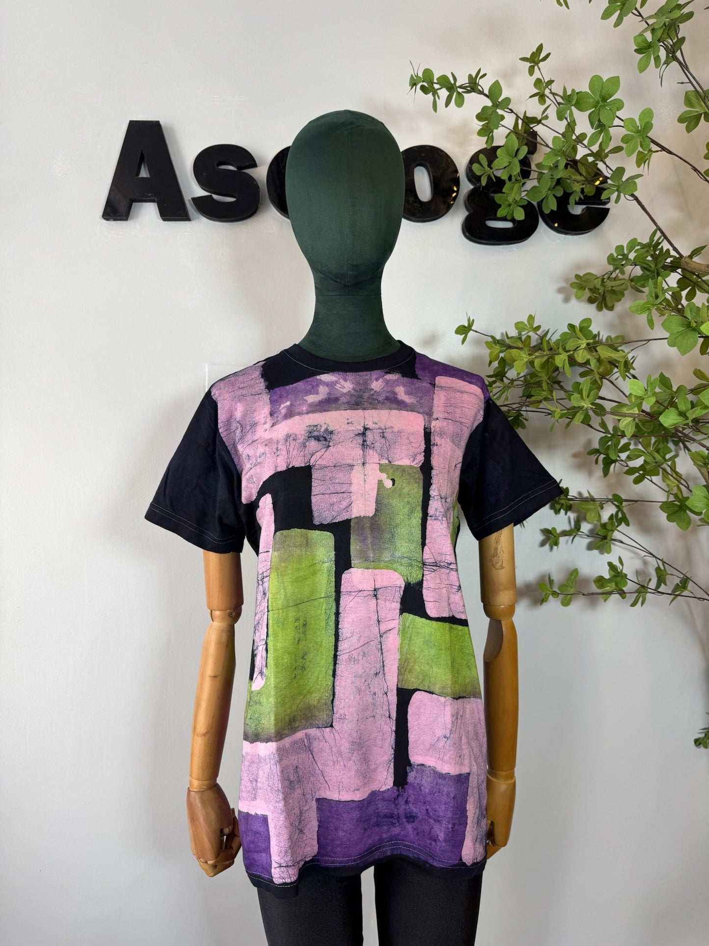 Block mix Batik T-shirt M