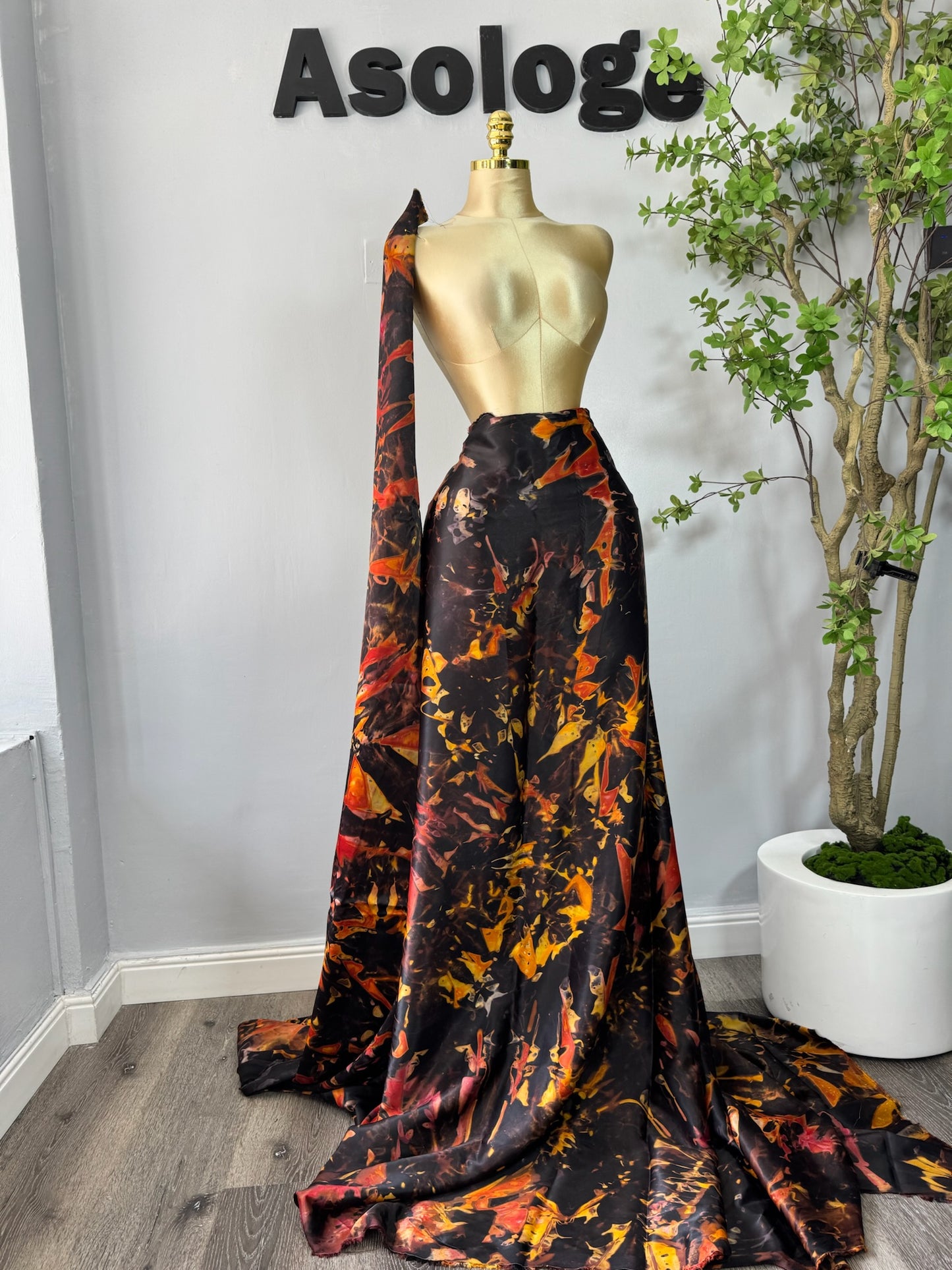 Dark Lux Adire Silk