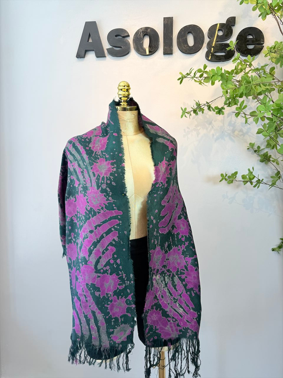 Purple Batik Shawl
