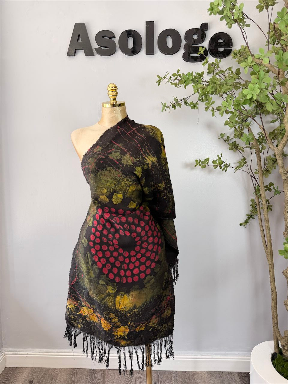 Mable Adire Shawl