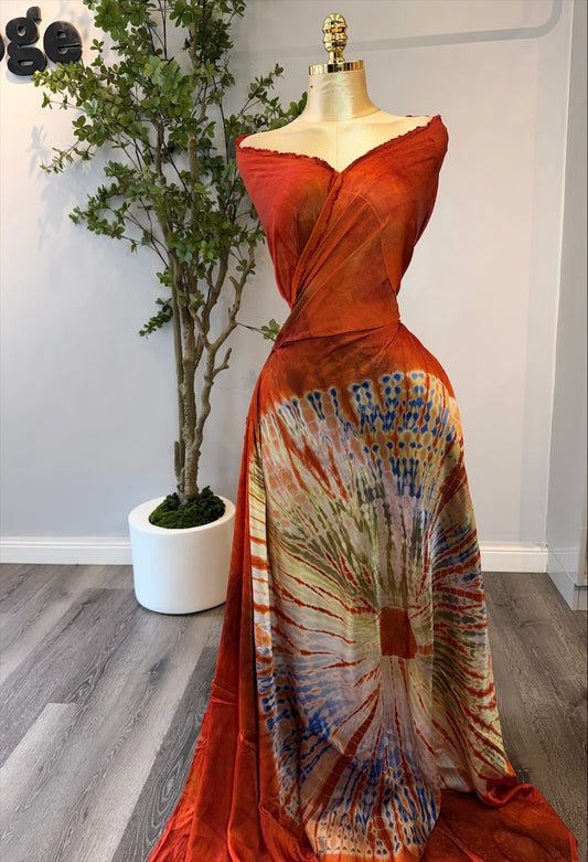 Rainbow Lux Adire Silk