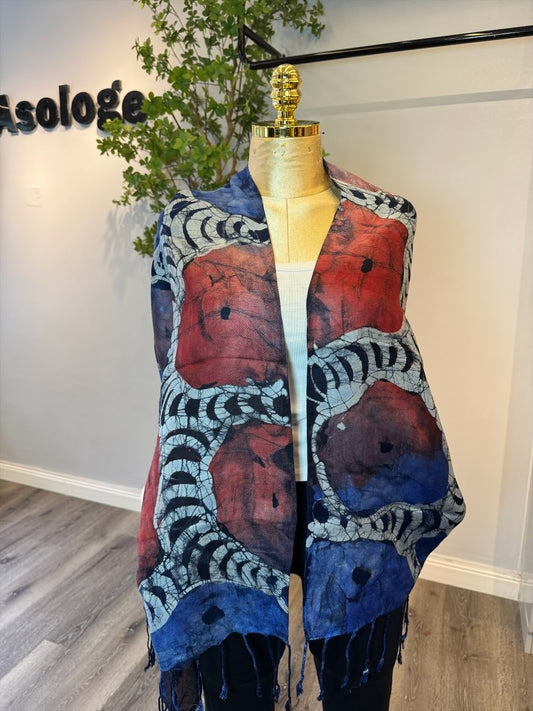 Handmade Adire Scarf SC 0019