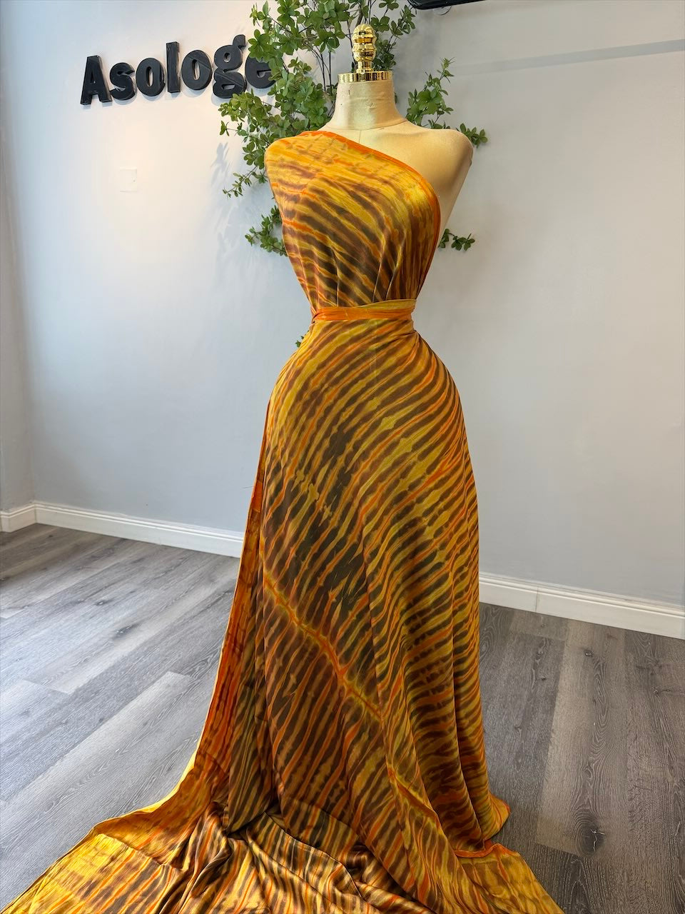 Mix wave Adire Silk