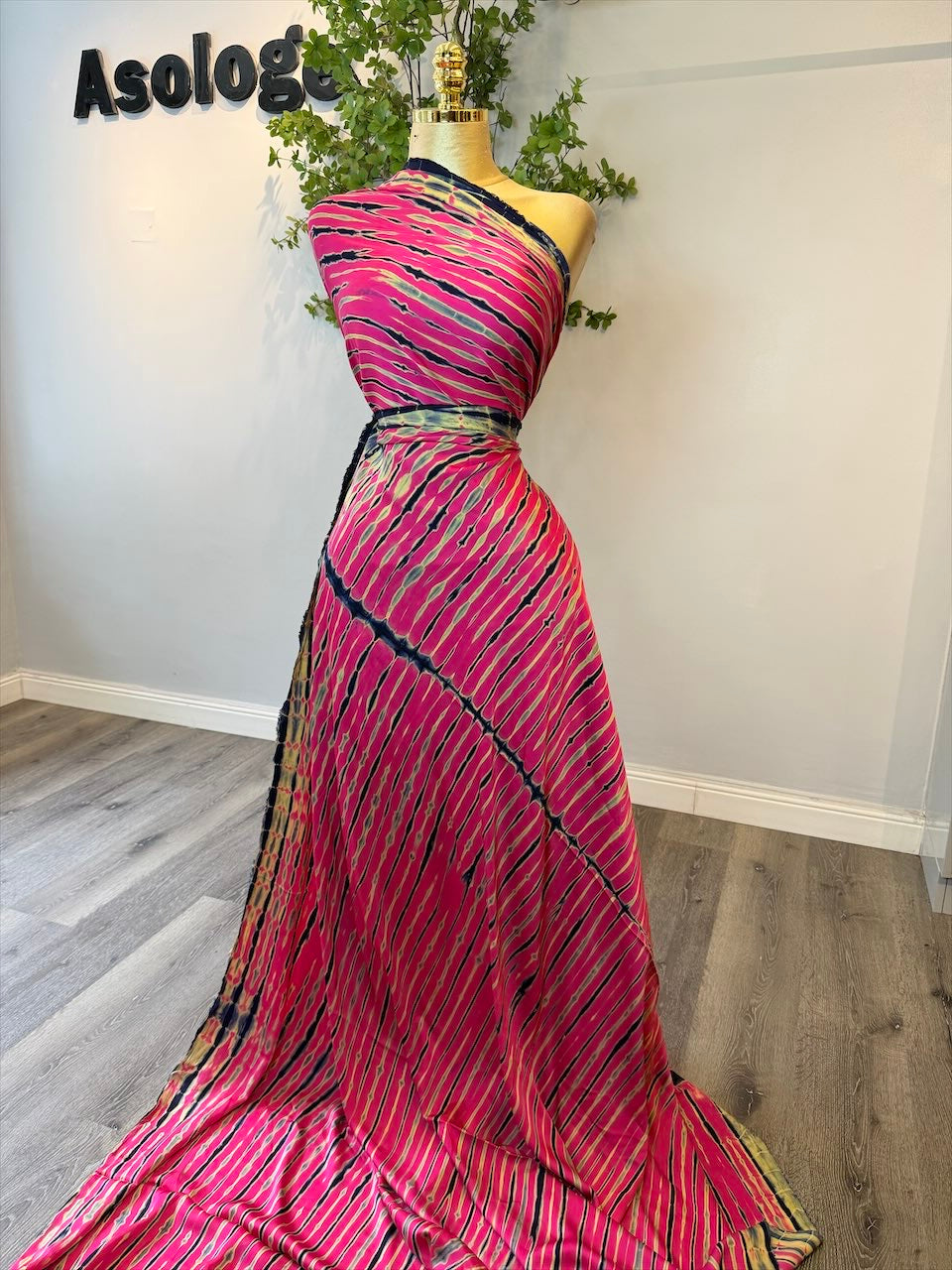 Mix wave Adire Silk