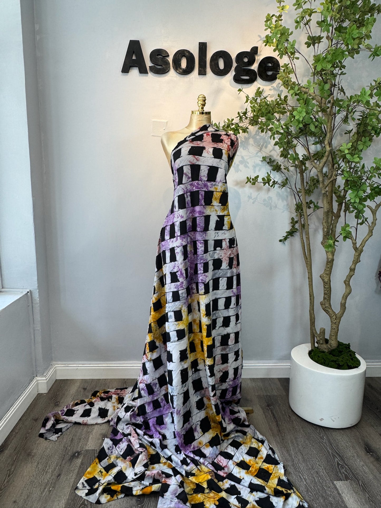 Multi Draft Adire Chiffon