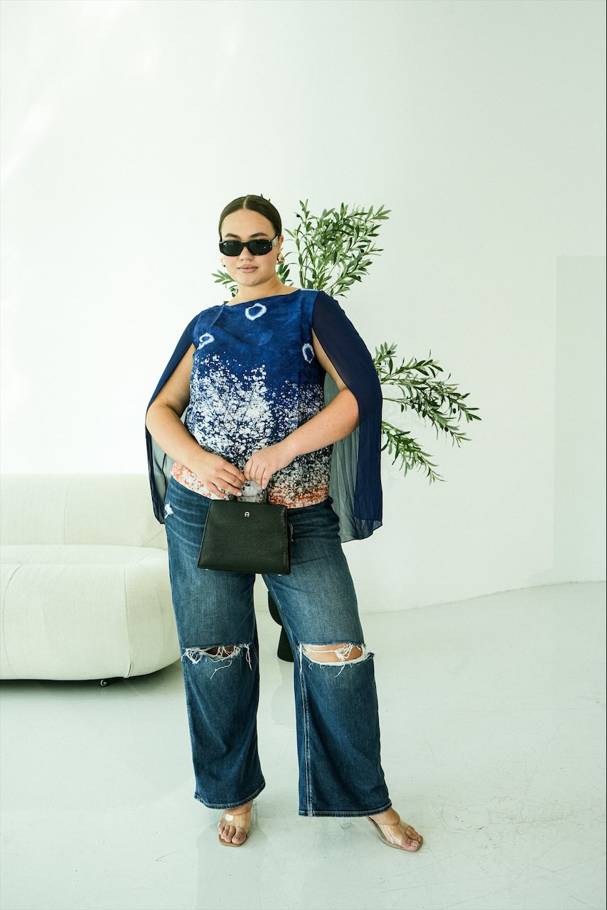 Adire Cape Blouse