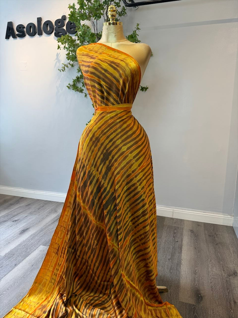 Mix wave Adire Silk