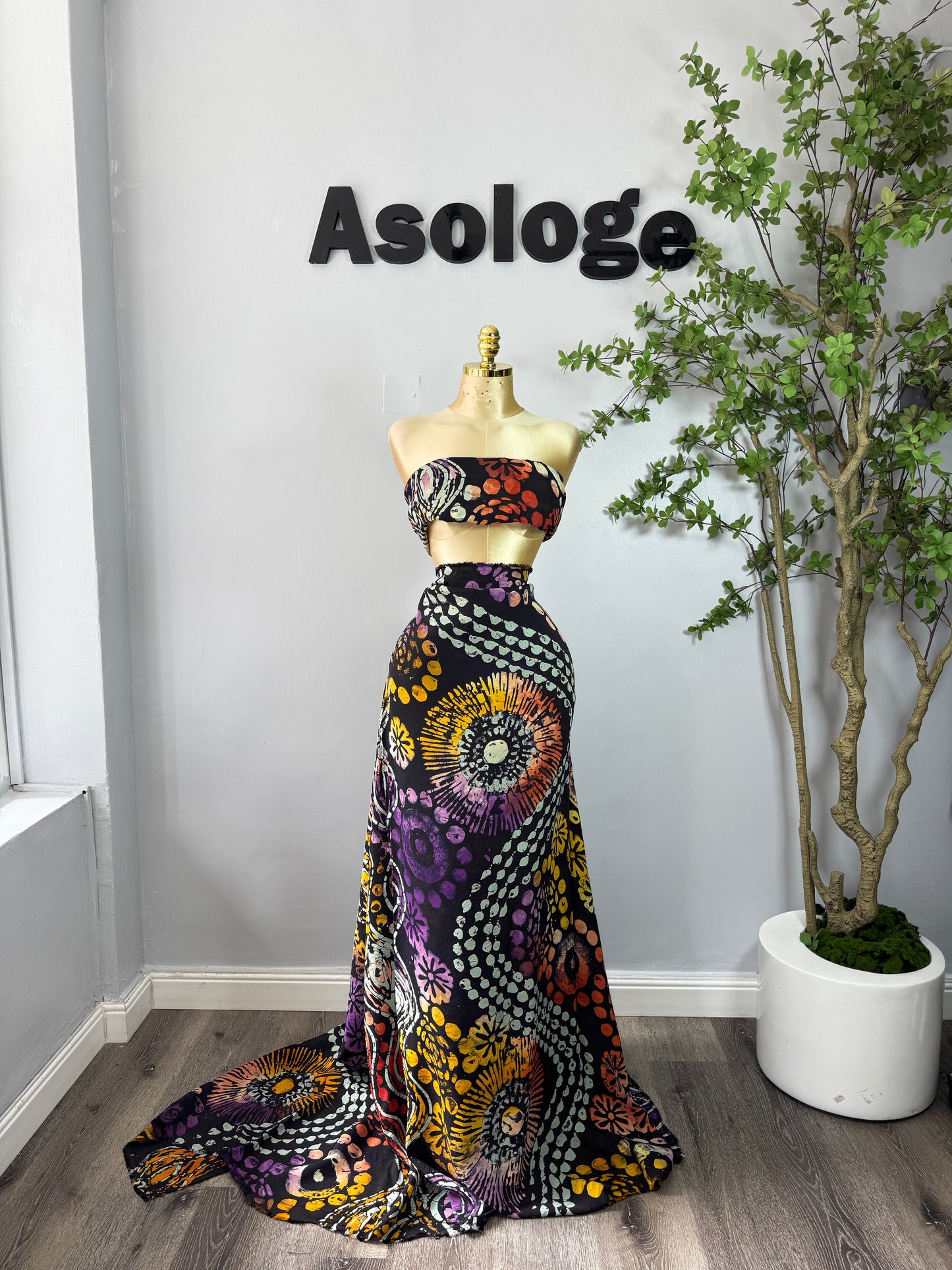 Mix-Pattern Adire Chiffon