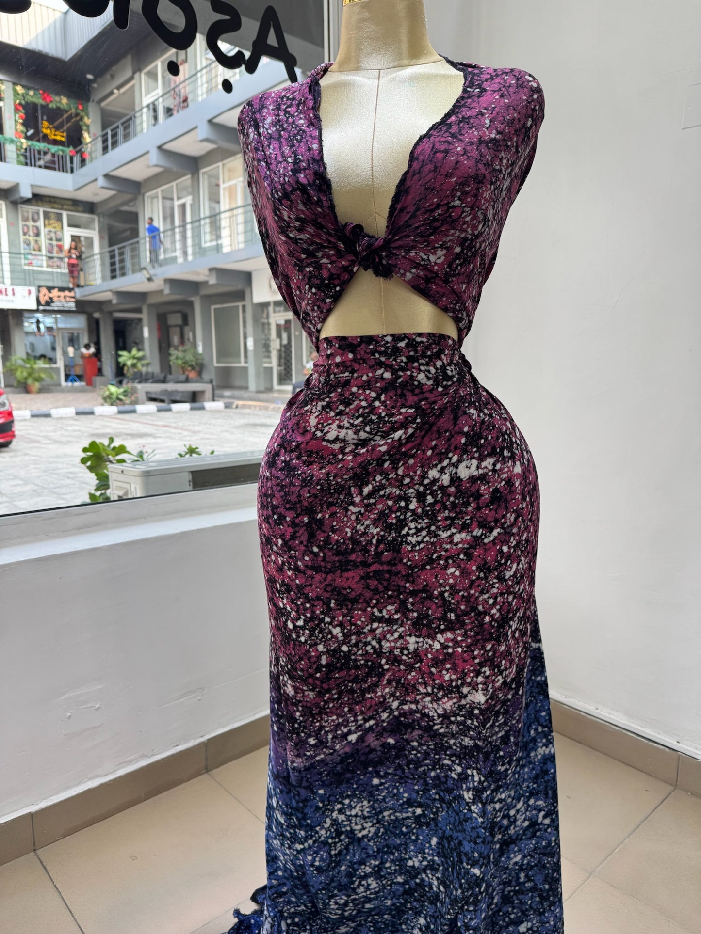 Adire soft cotton splashes