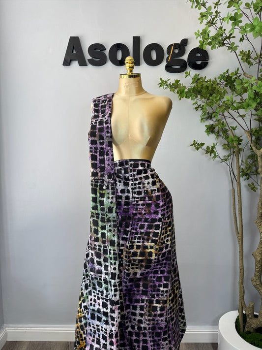 Adire brocade pinkie