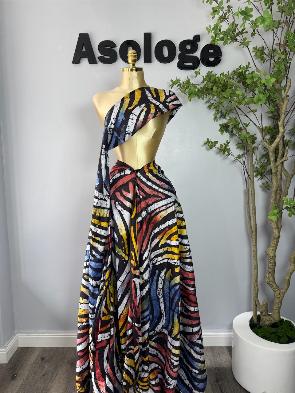 Adire Brocade Layers