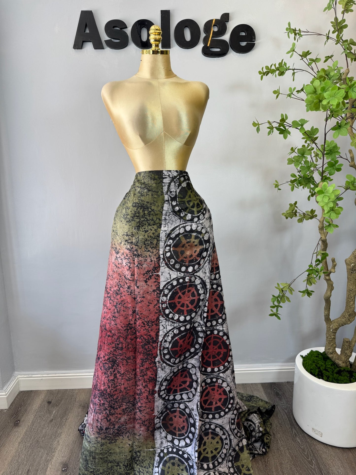 Adire soft brocade Ase