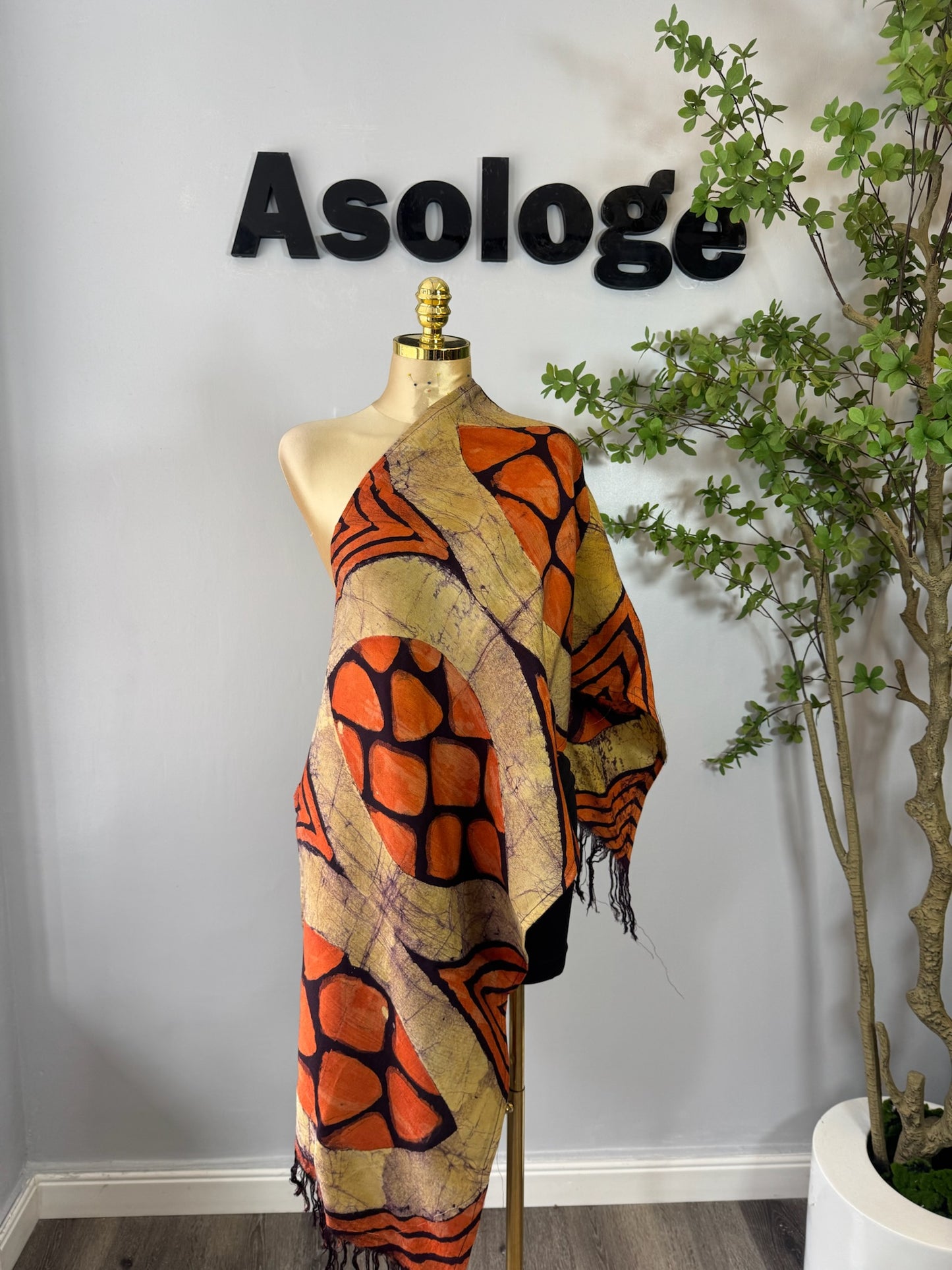 Adire scarf Ewa