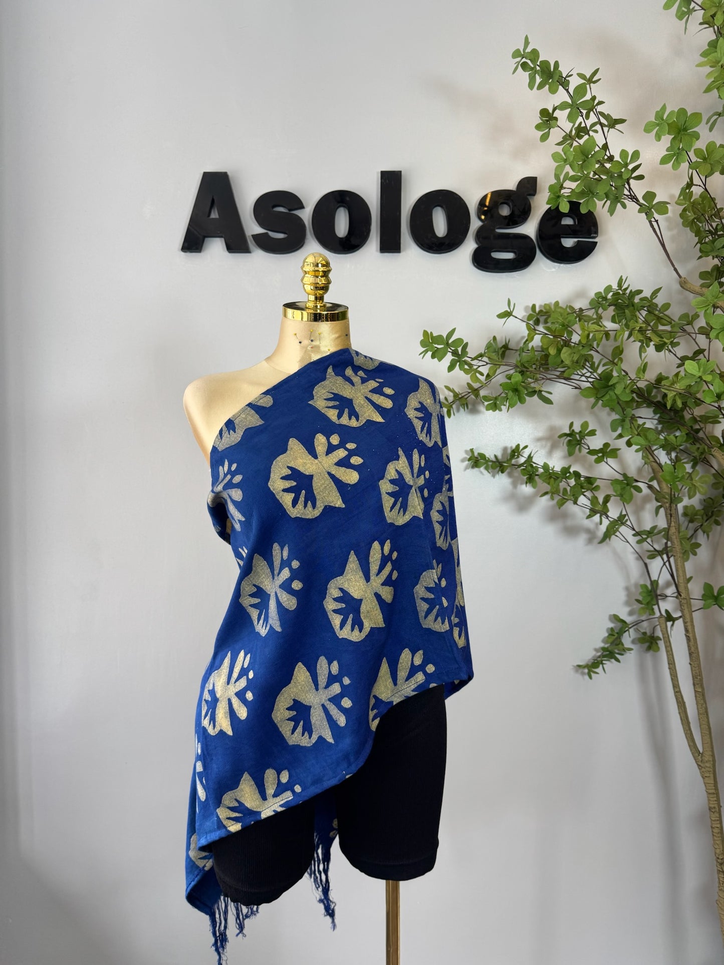 Adire scarf Aje
