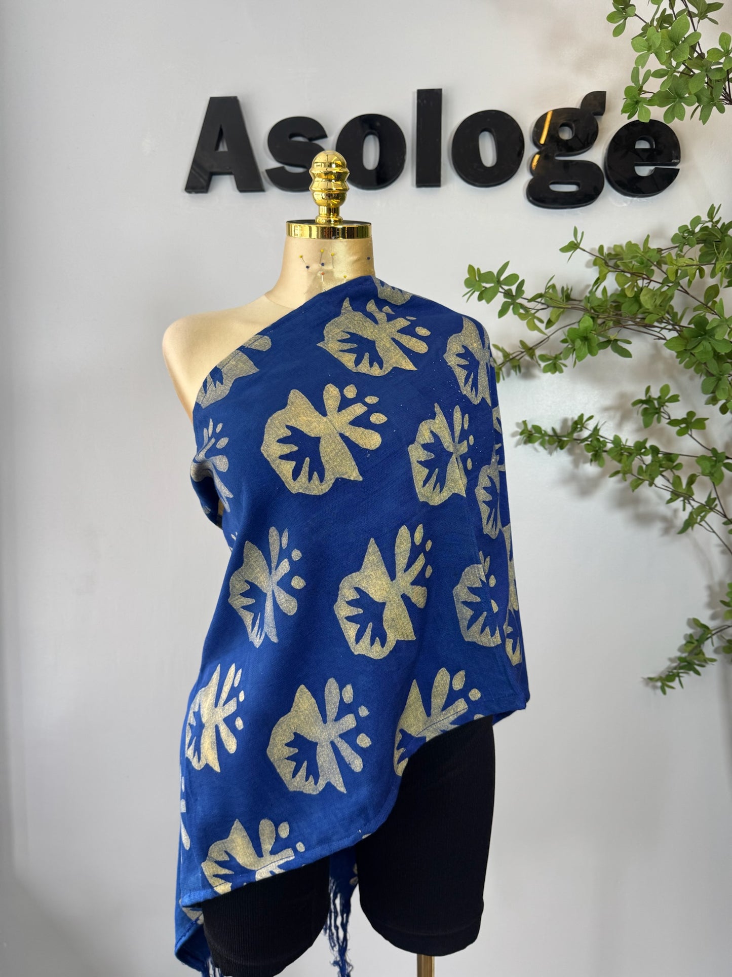 Adire scarf Aje