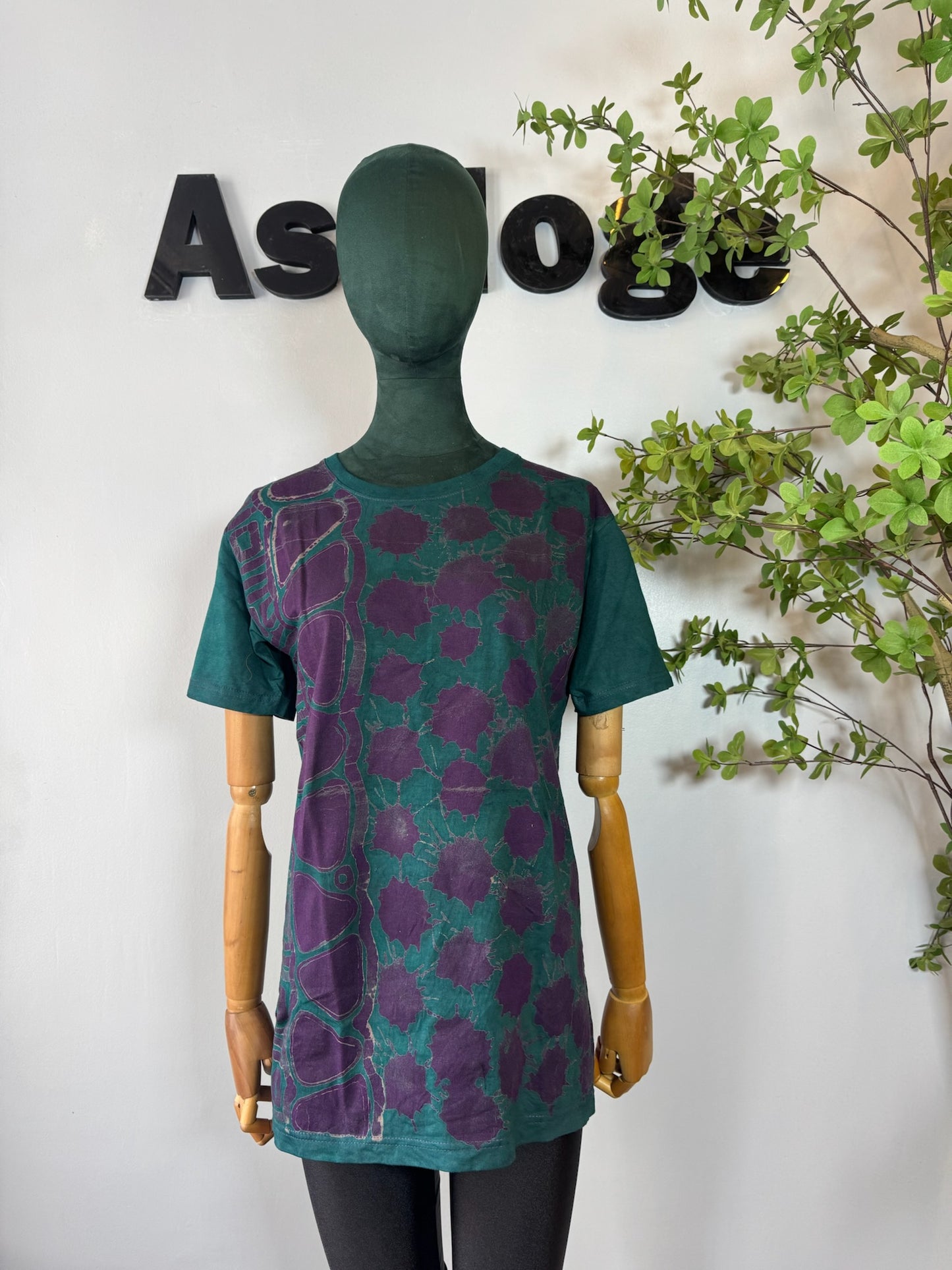 Purple Peebles Batik T-shirt