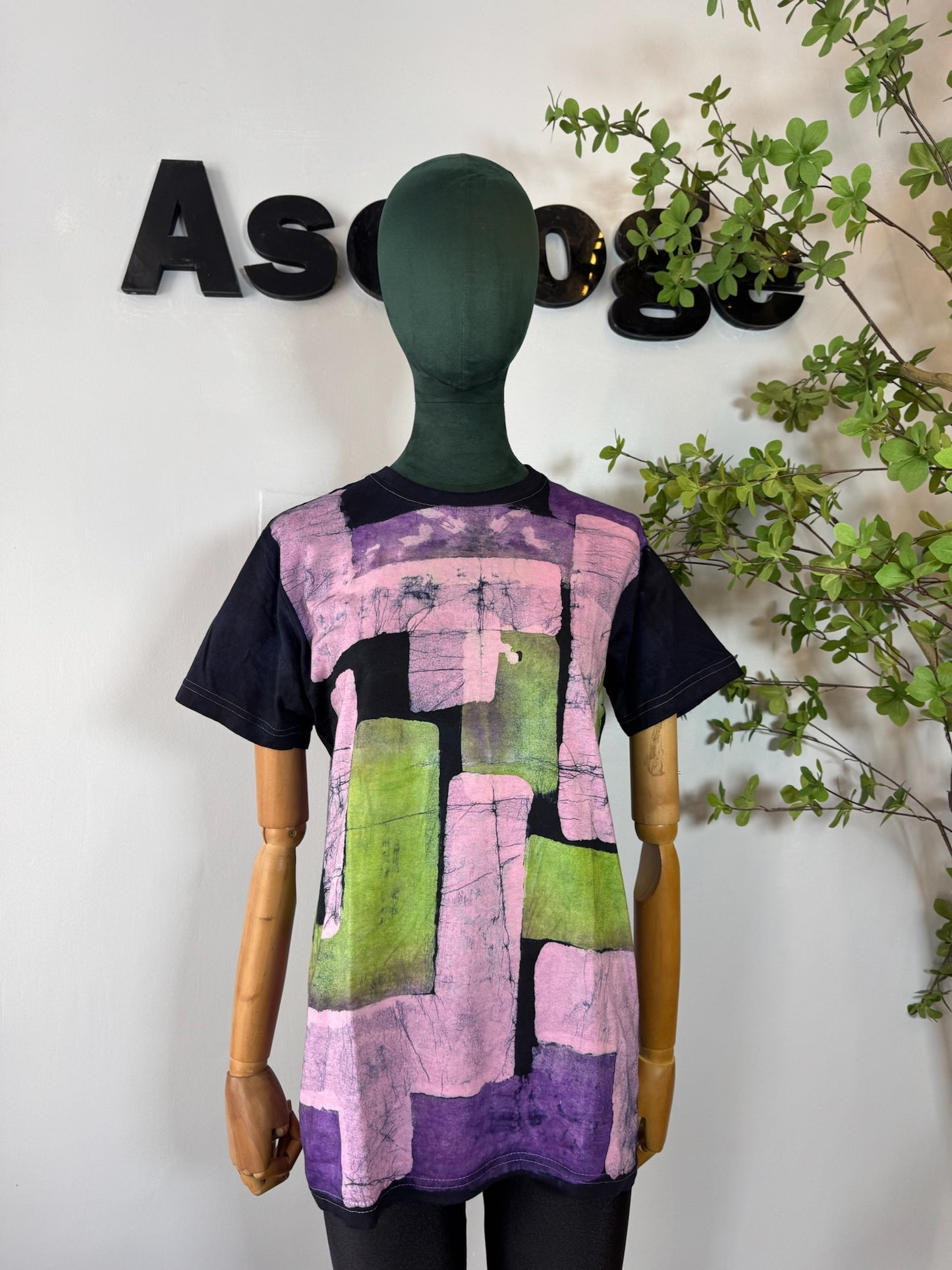 Block mix Batik T-shirt M