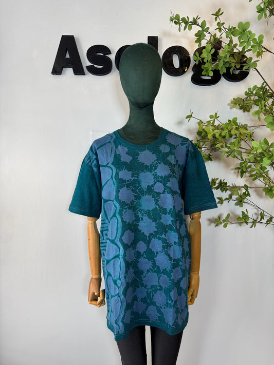 Adire Teal T-shirt XXL