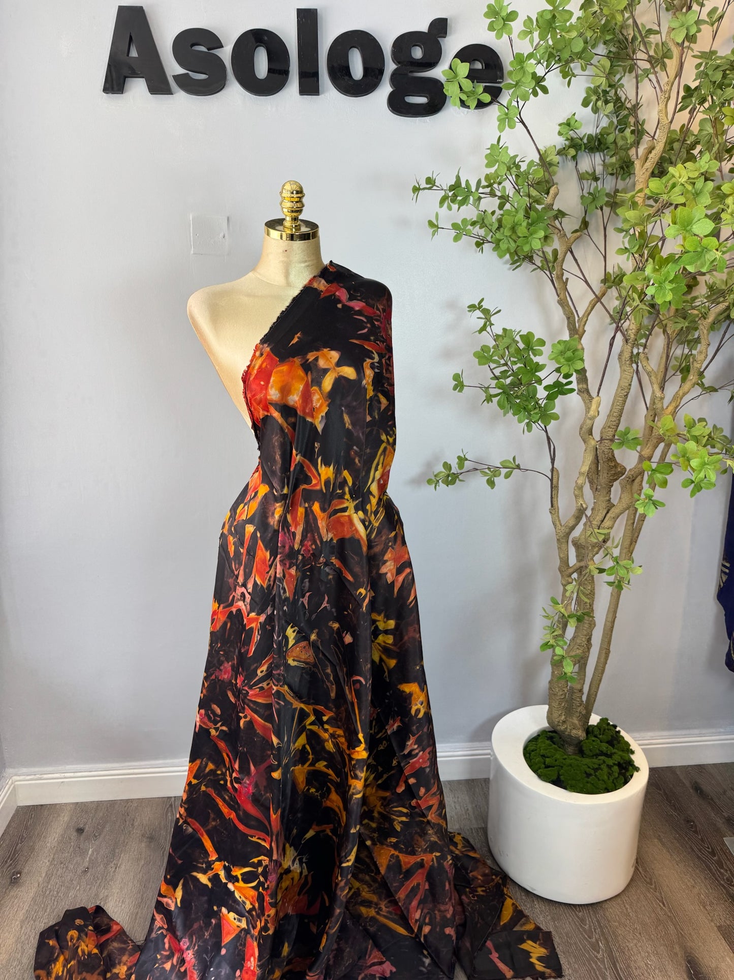 Dark Lux Adire Silk