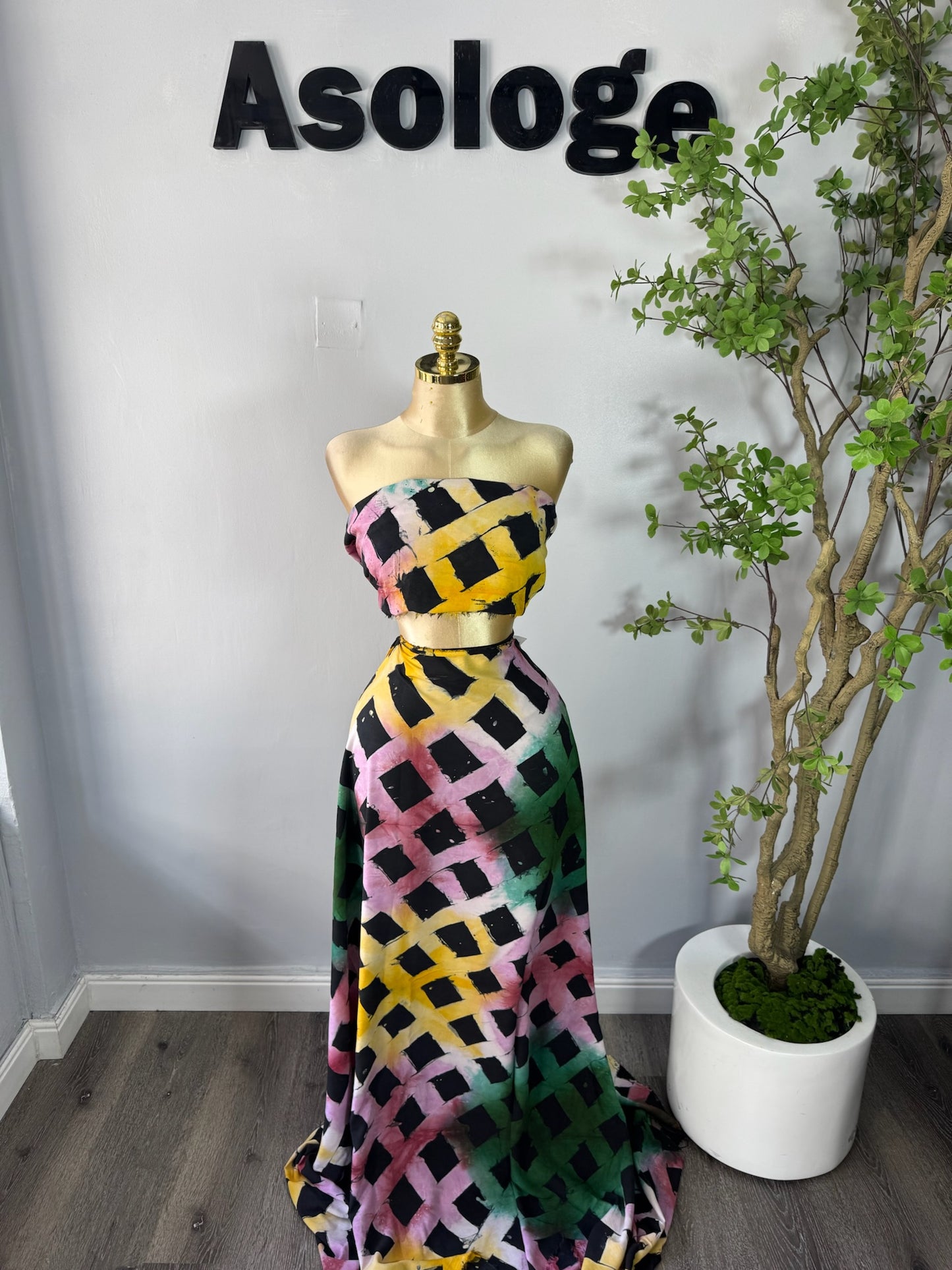 Multi Draft Adire Chiffon