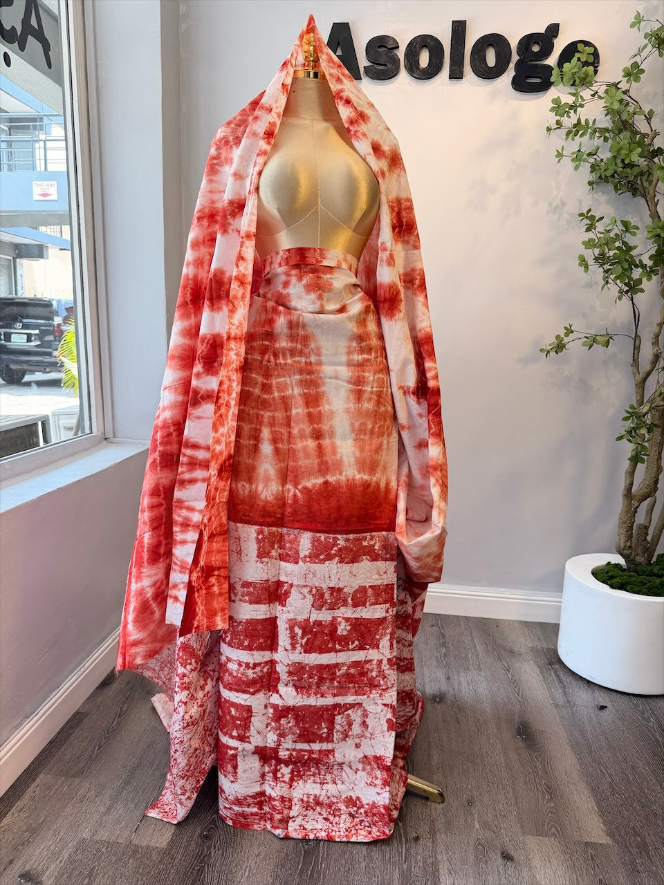 Mix-Match Soft Adire brocade