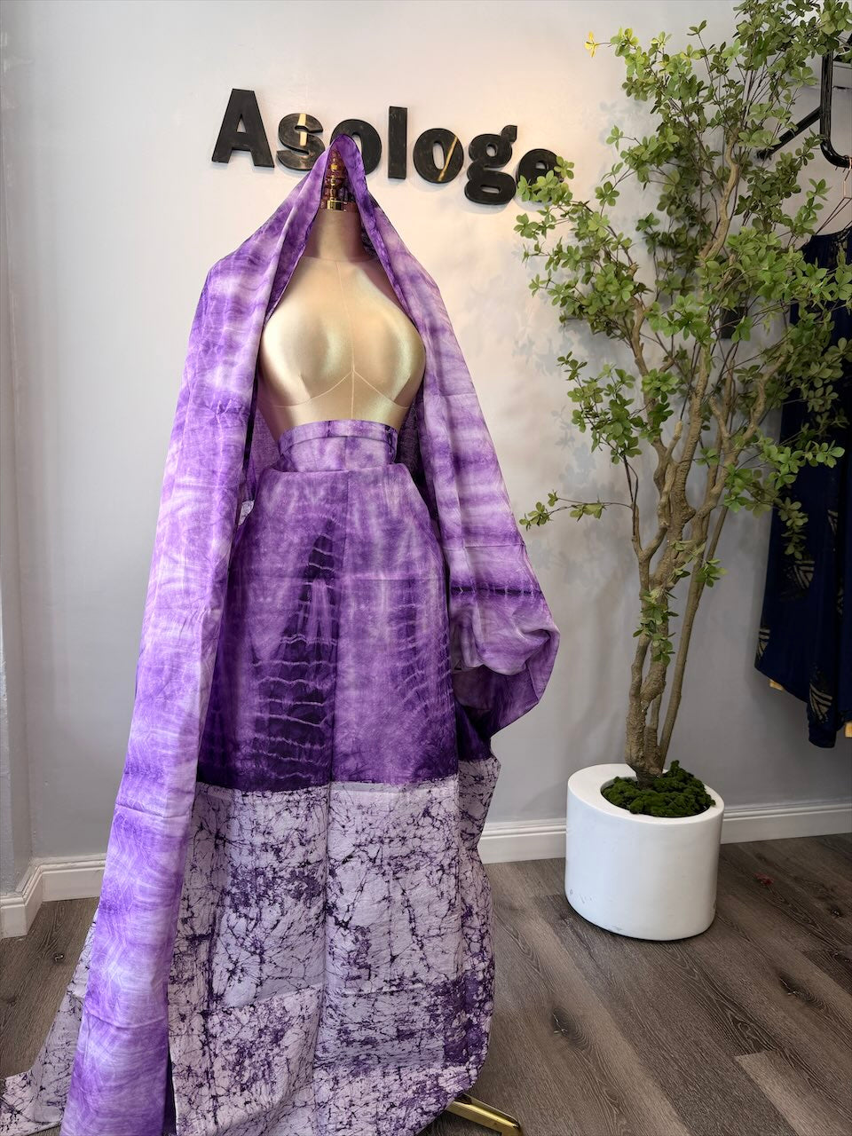 Mix-Match Soft Adire brocade