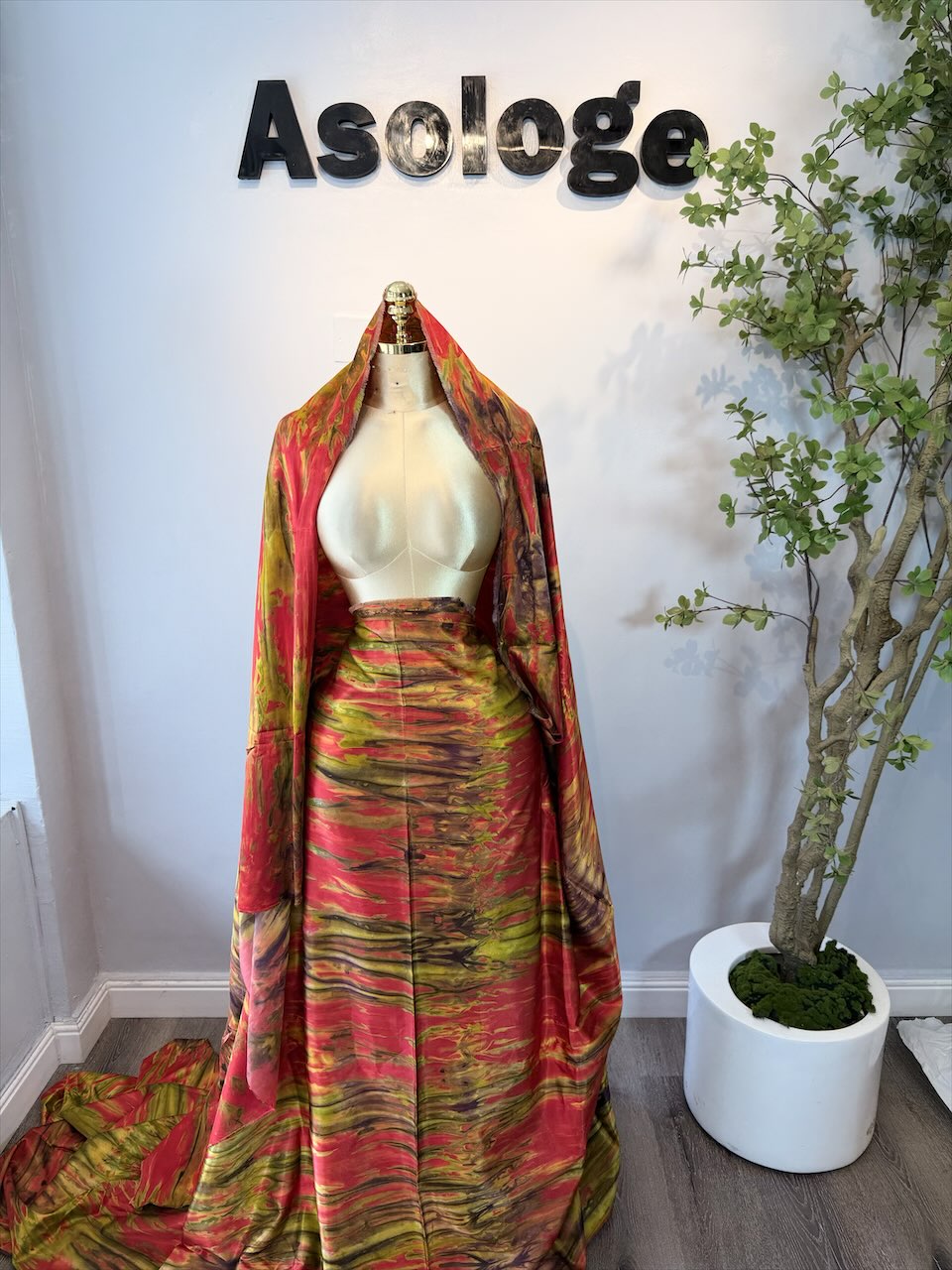 Rainbow Lux Adire Silk