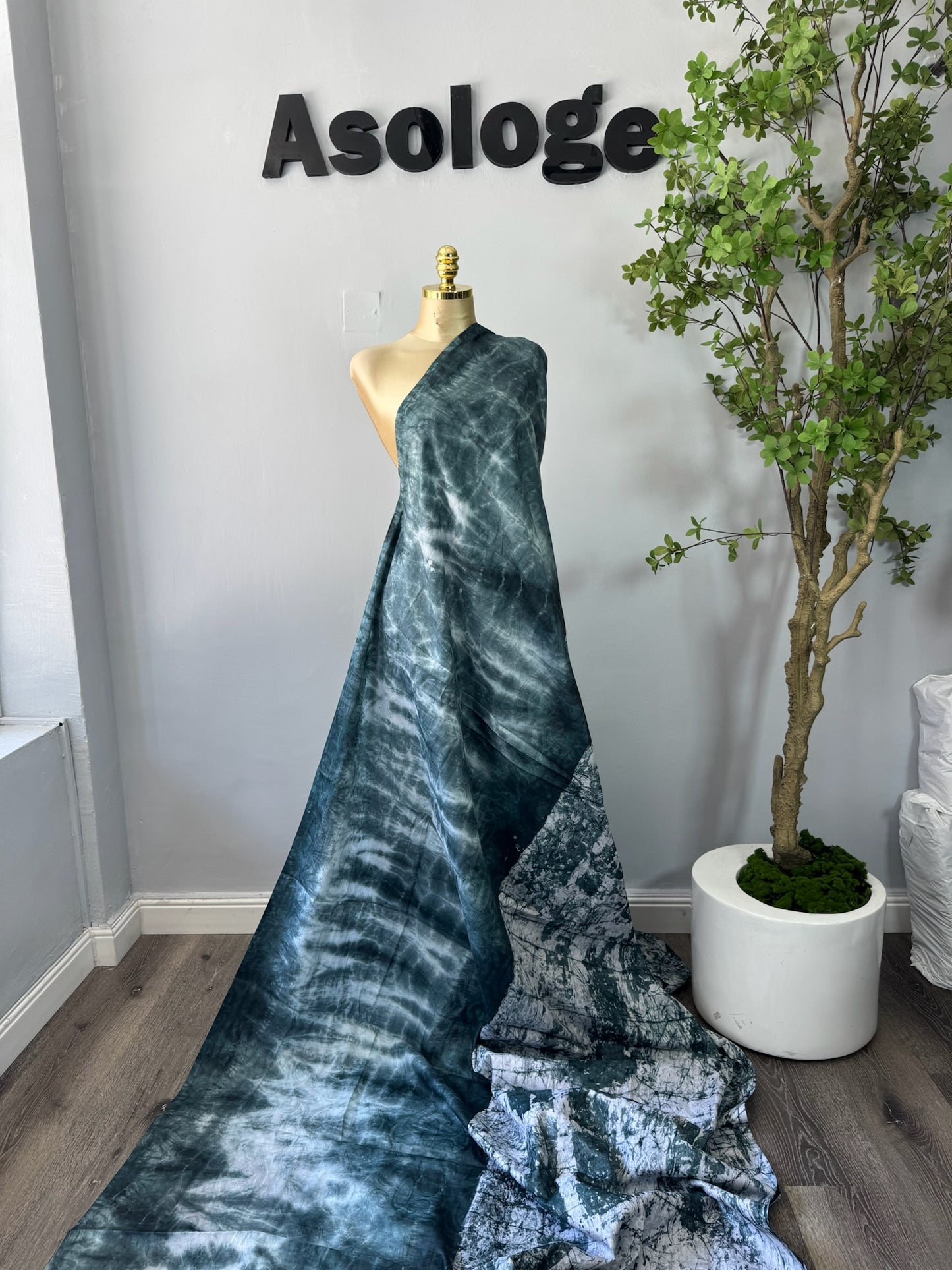 Mix-Match Soft Adire brocade