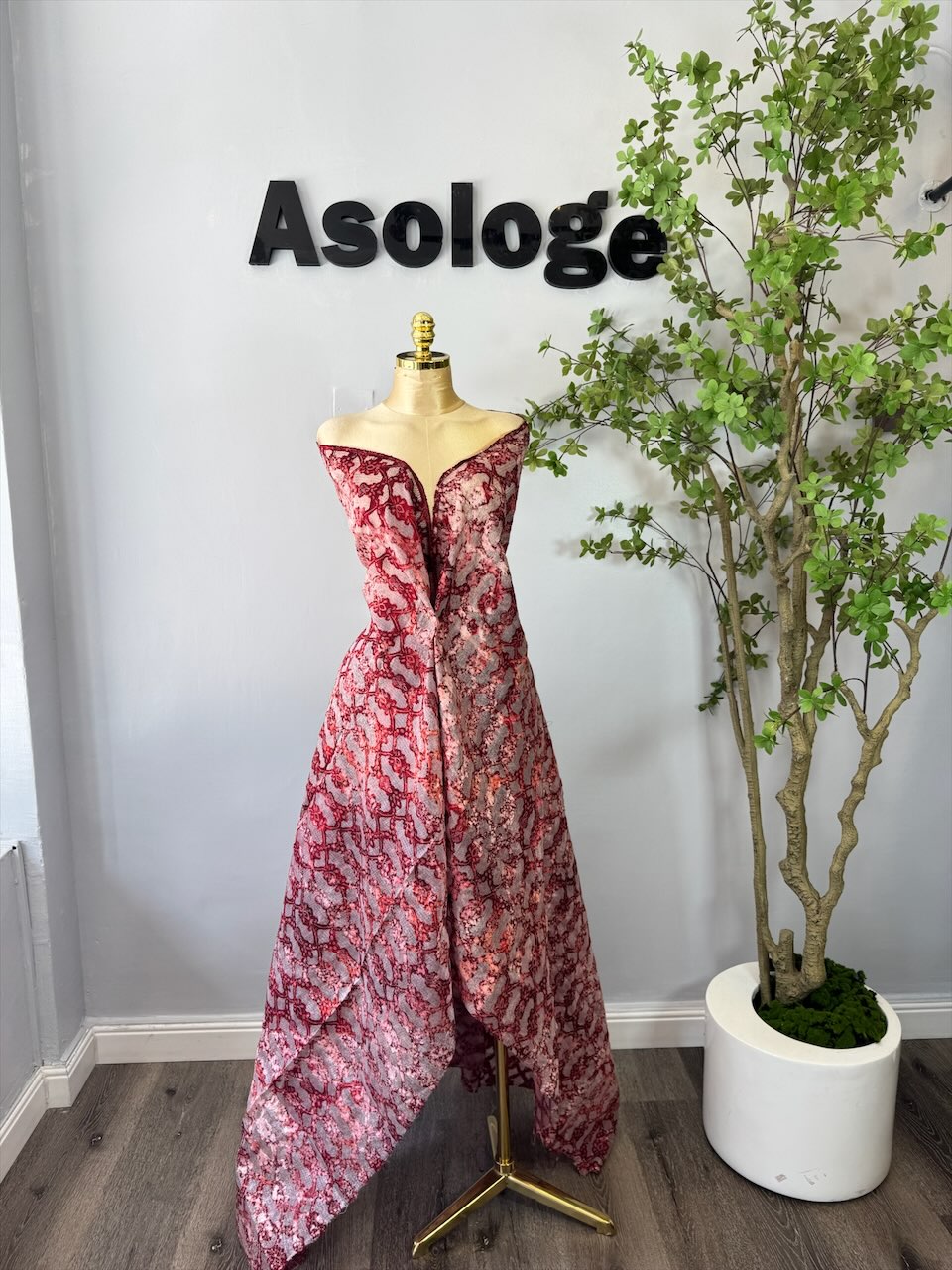 Maroon Mix Adire Lace