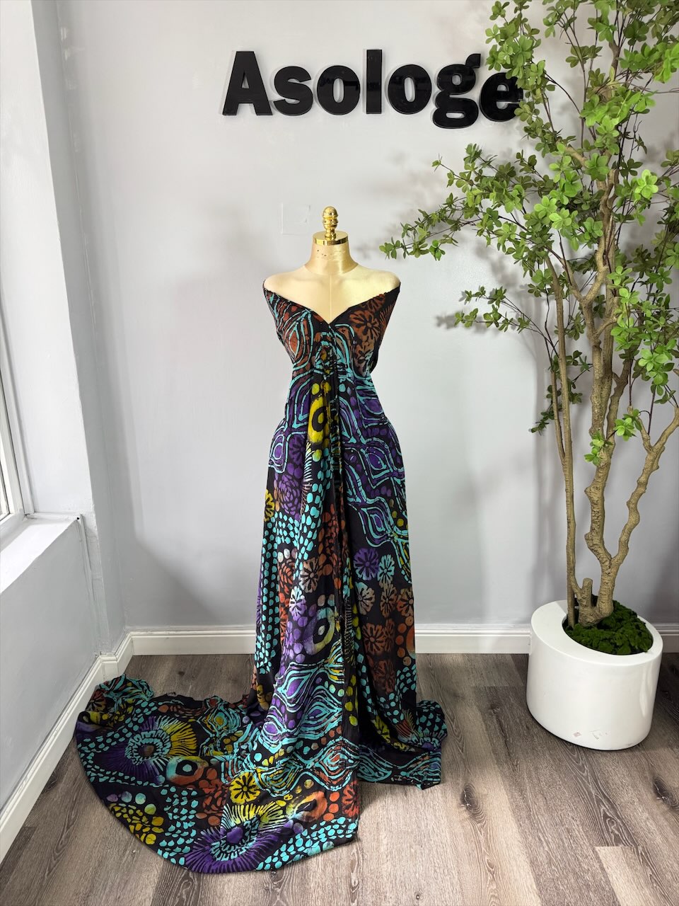 Mix-Pattern Adire Chiffon