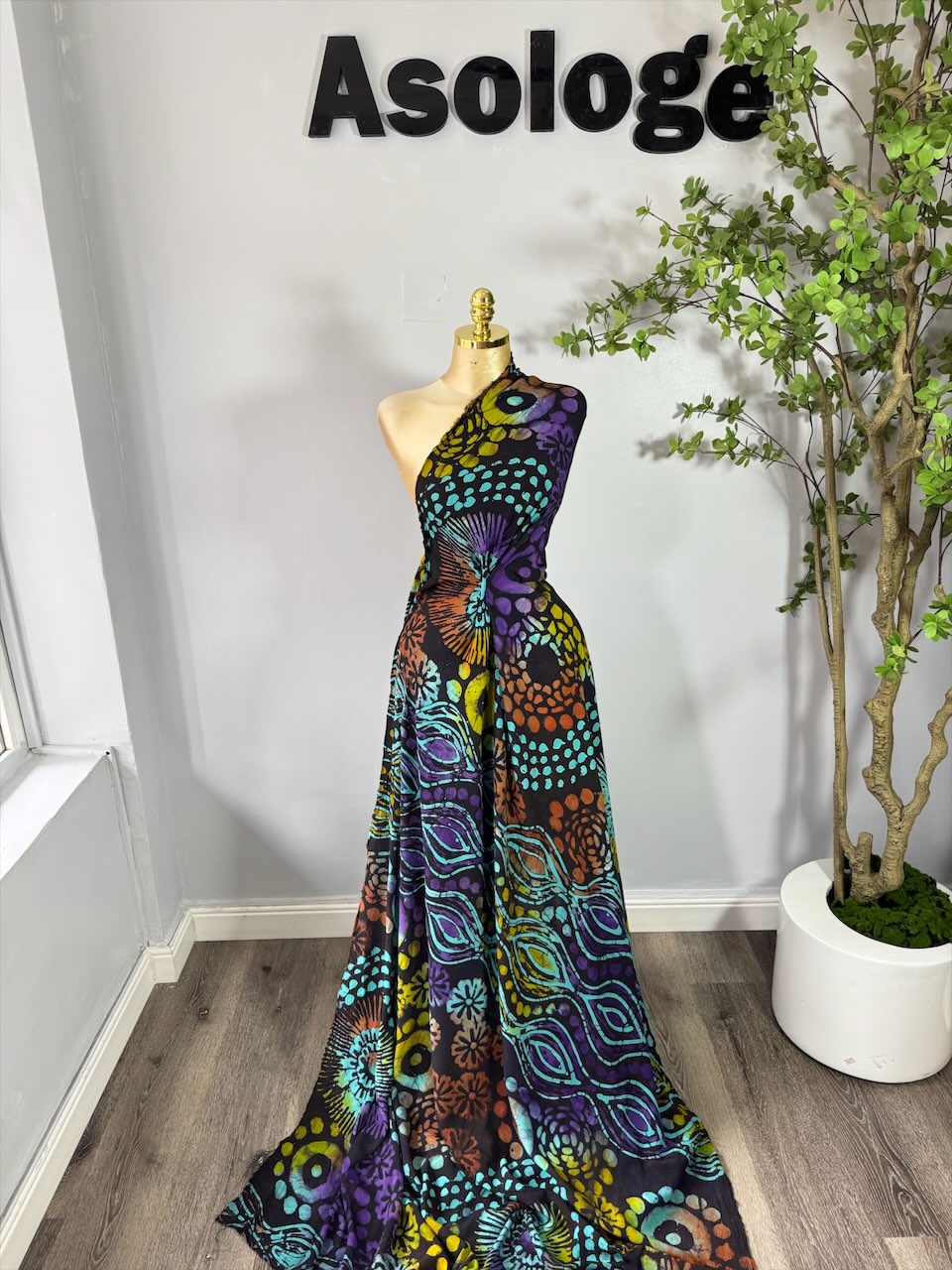 Mix-Pattern Adire Chiffon