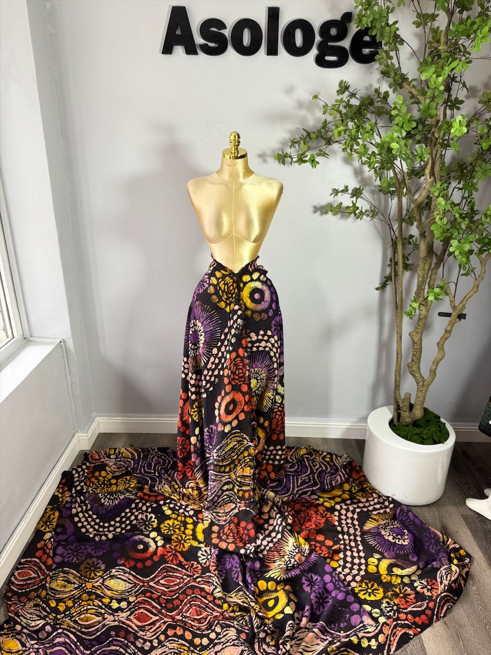 Mix-Pattern Adire Chiffon