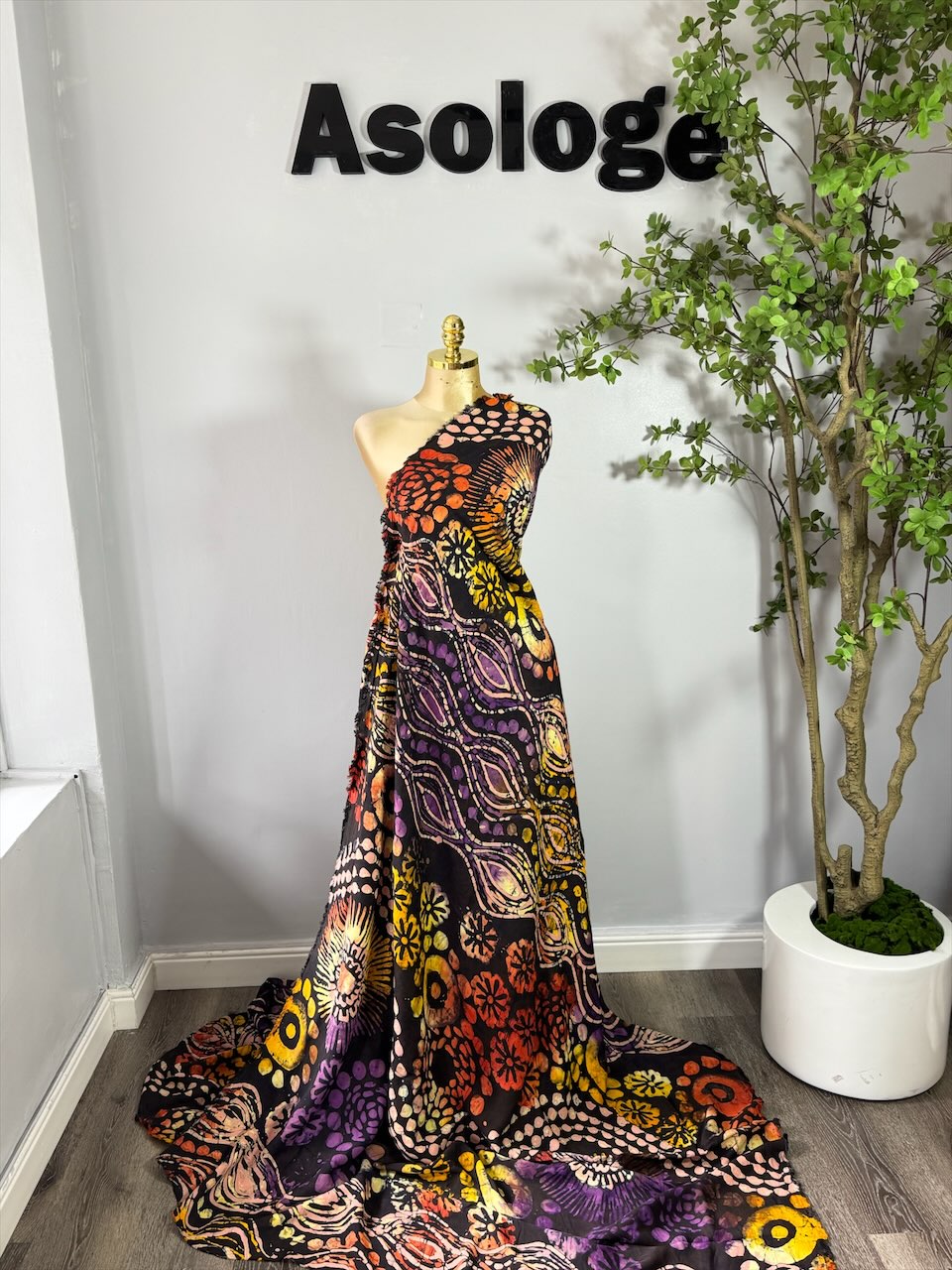 Mix-Pattern Adire Chiffon