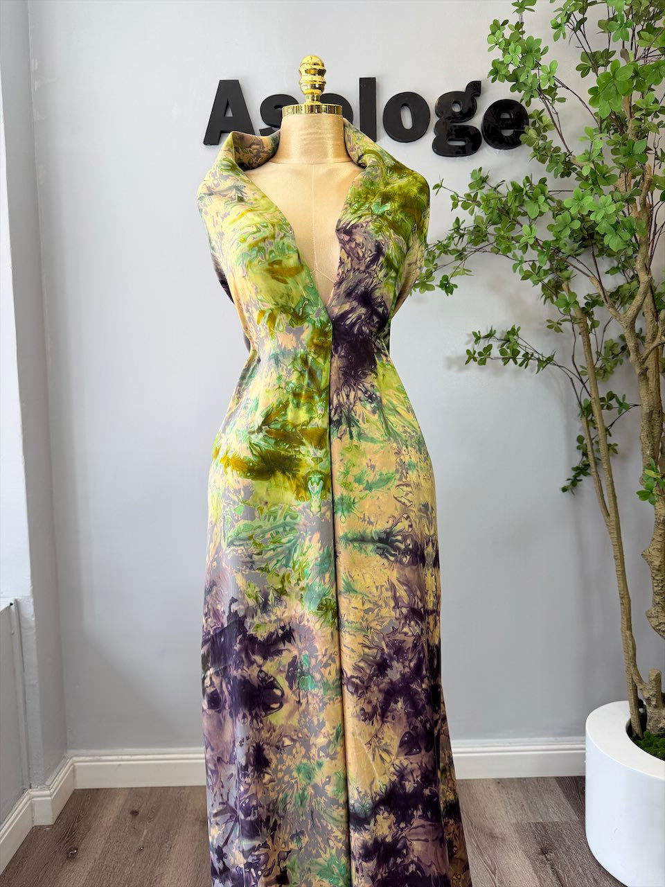 Rainbow Mix Adire Silk