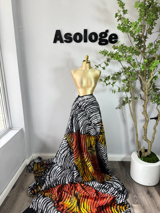 Multi-color Line Brocade