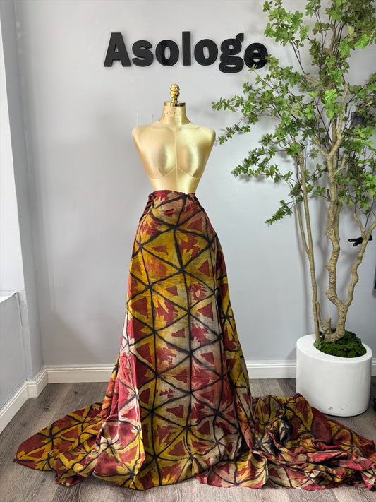 Adire Chiffon Chocolate