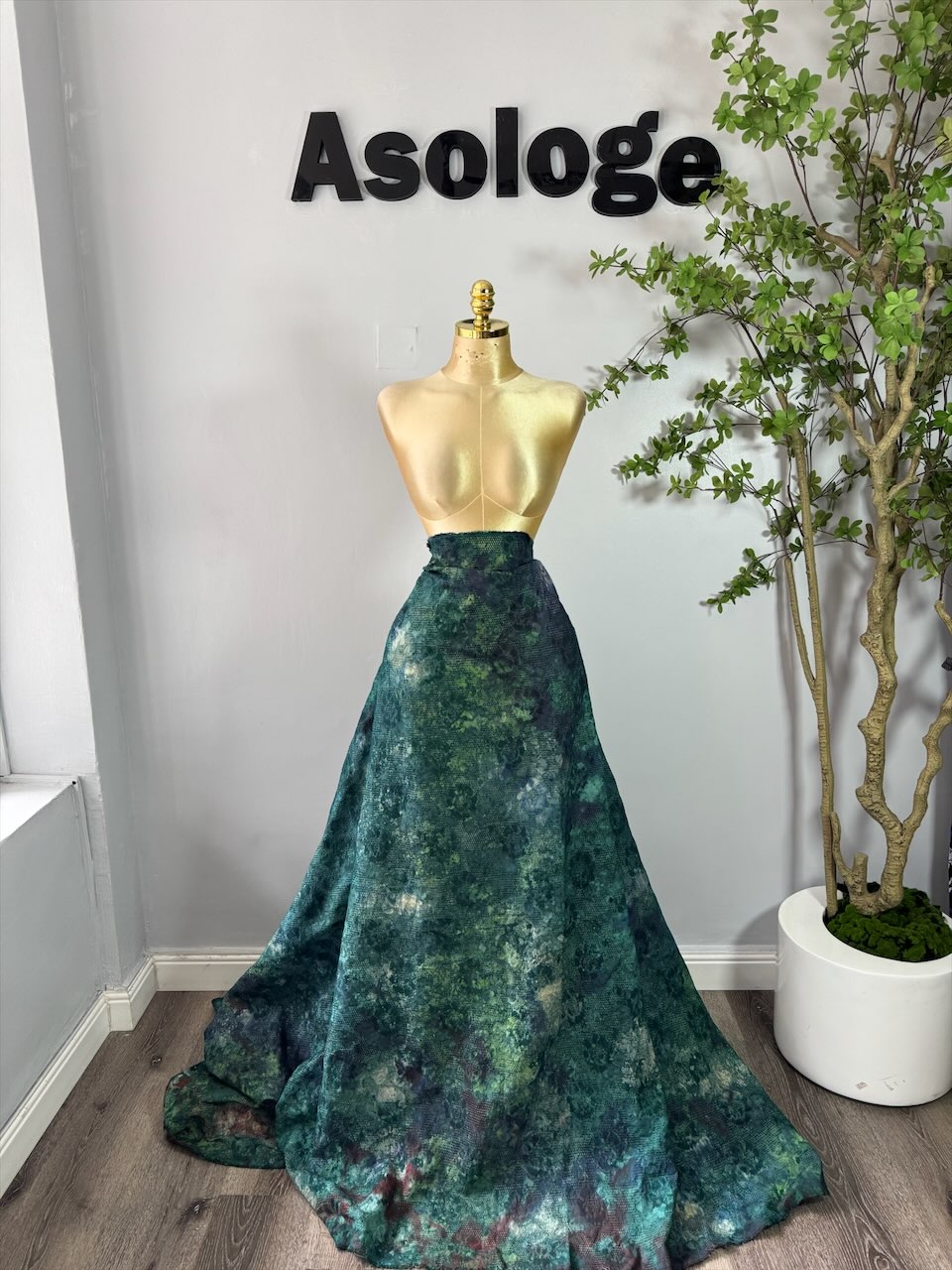 Green Envy Adire Lace