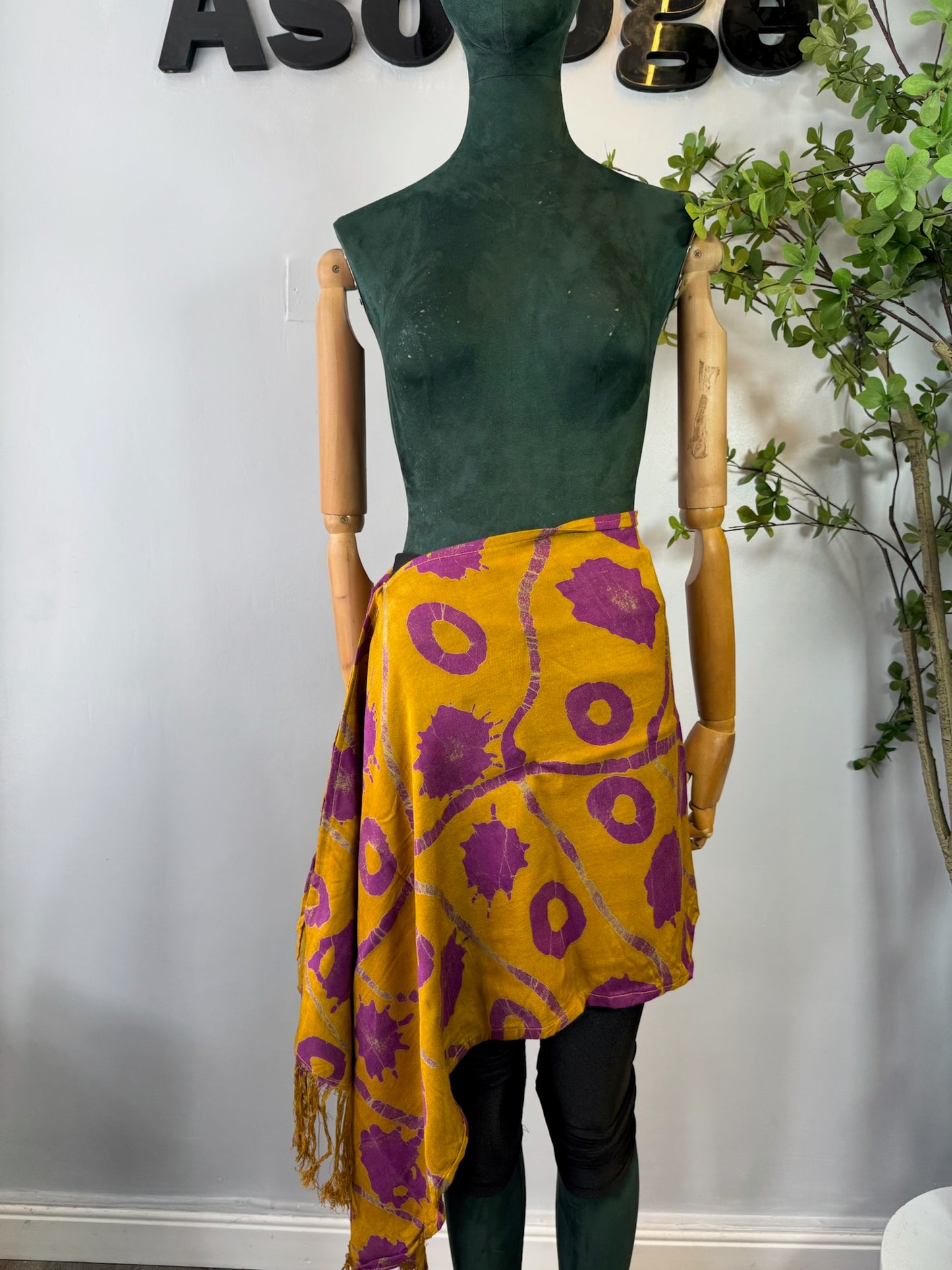 Purple Dots scarf