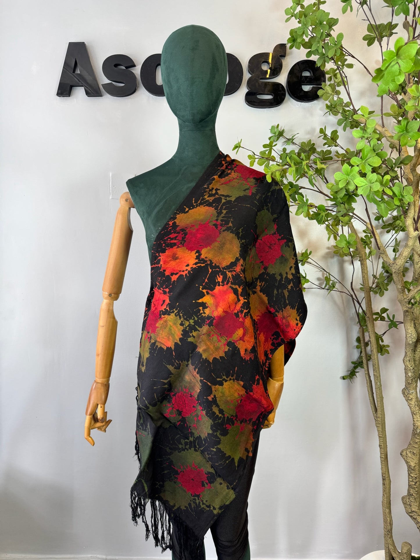 Mix Dotted Batik Scarf