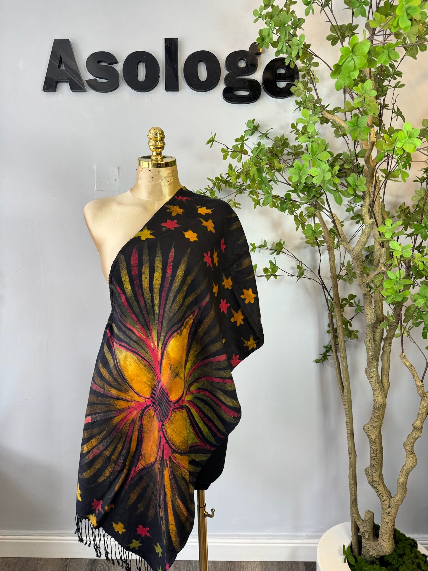 Star-Handmade Adire Scarf