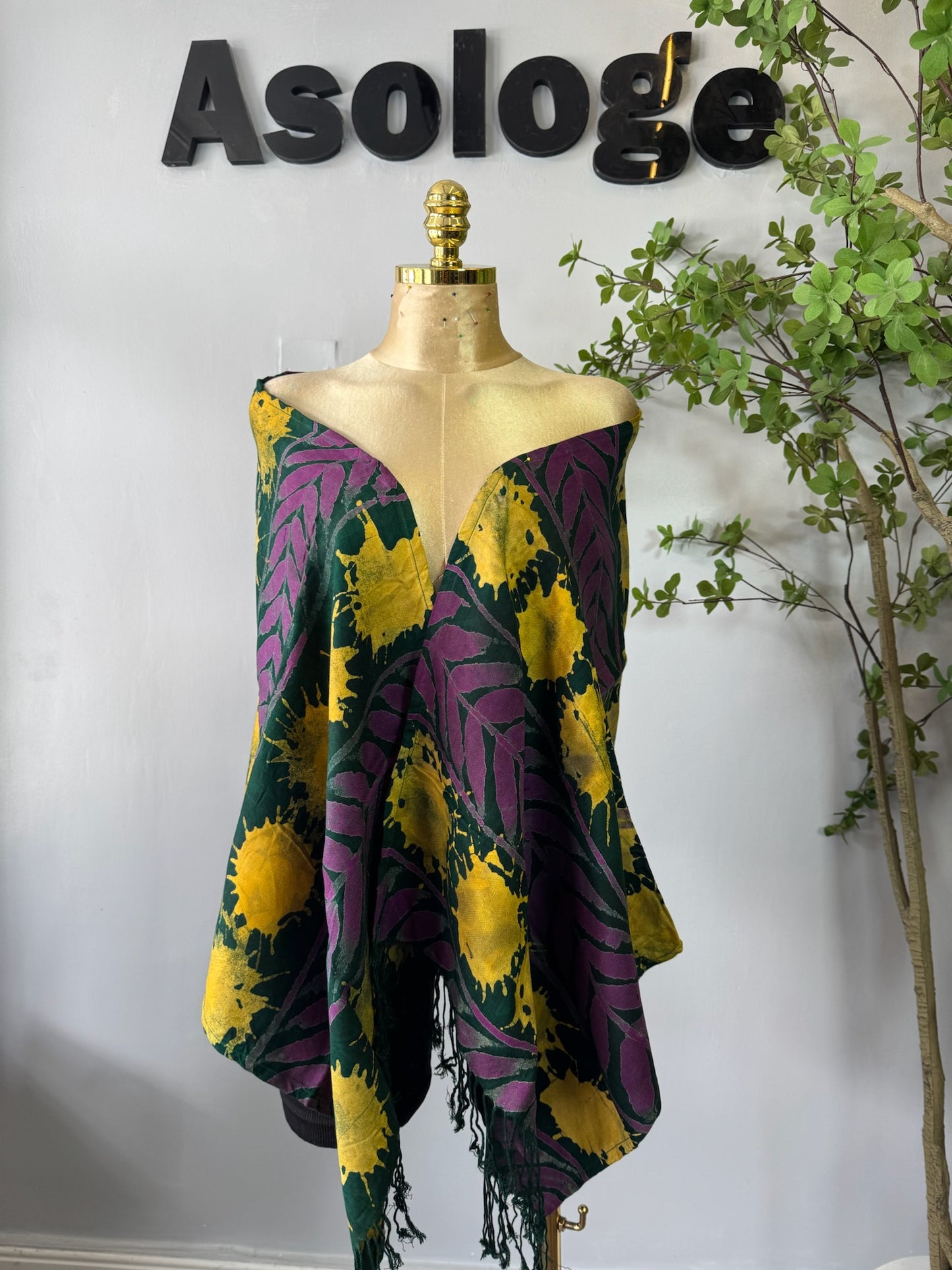 Mix Dotted Batik Scarf