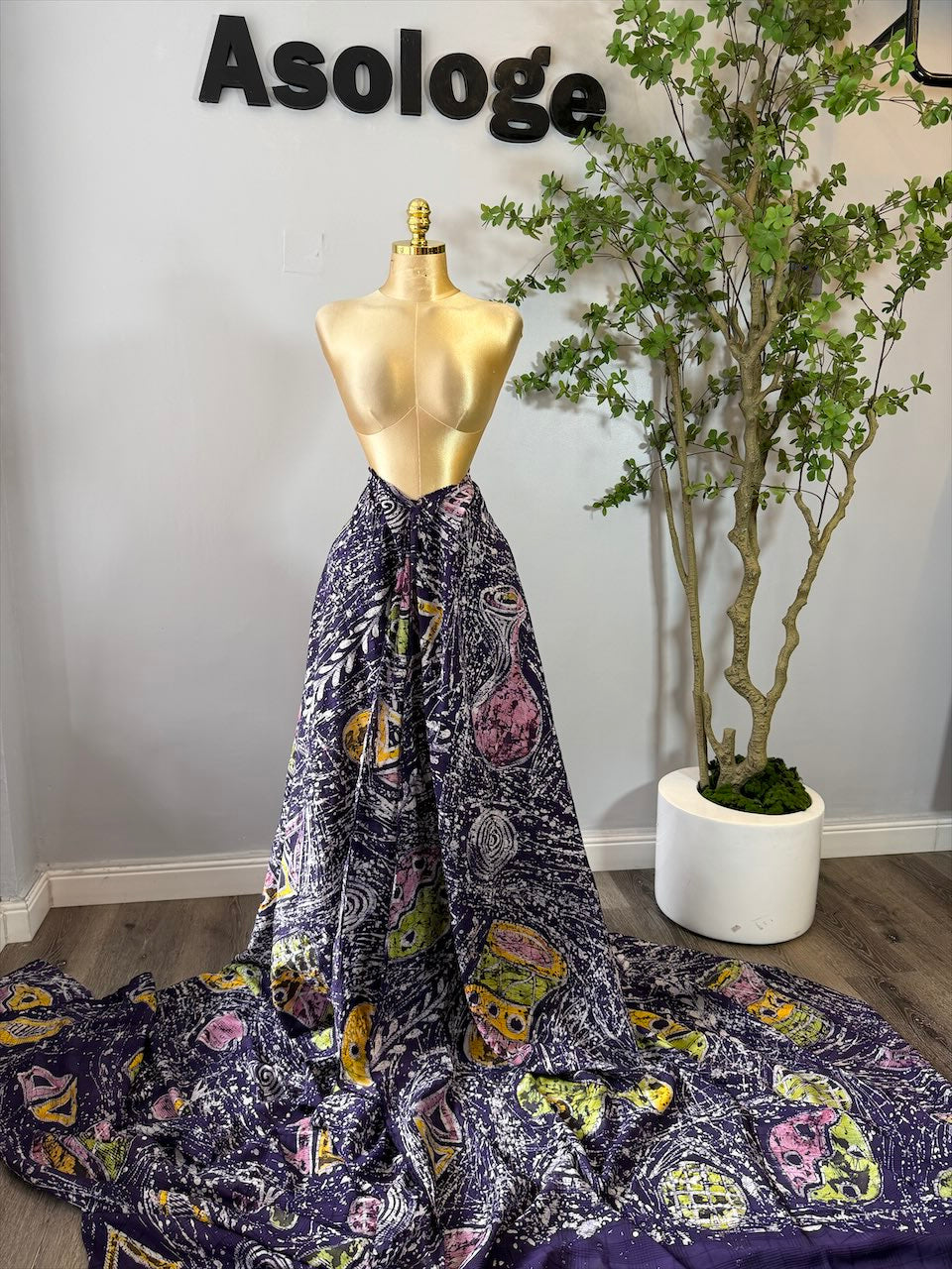 Purple Marble Design Cotton