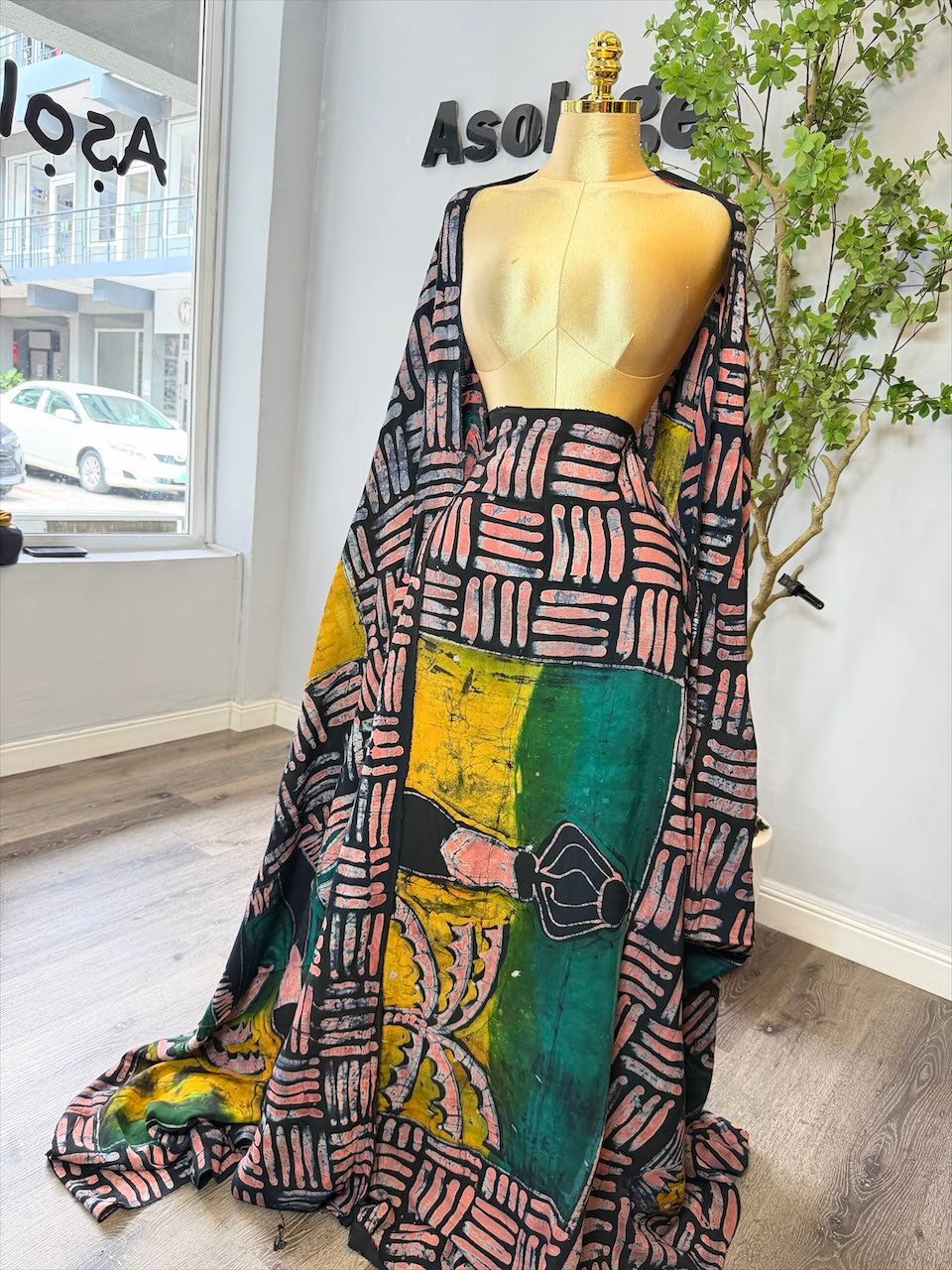 Owuro In Adire Crepe