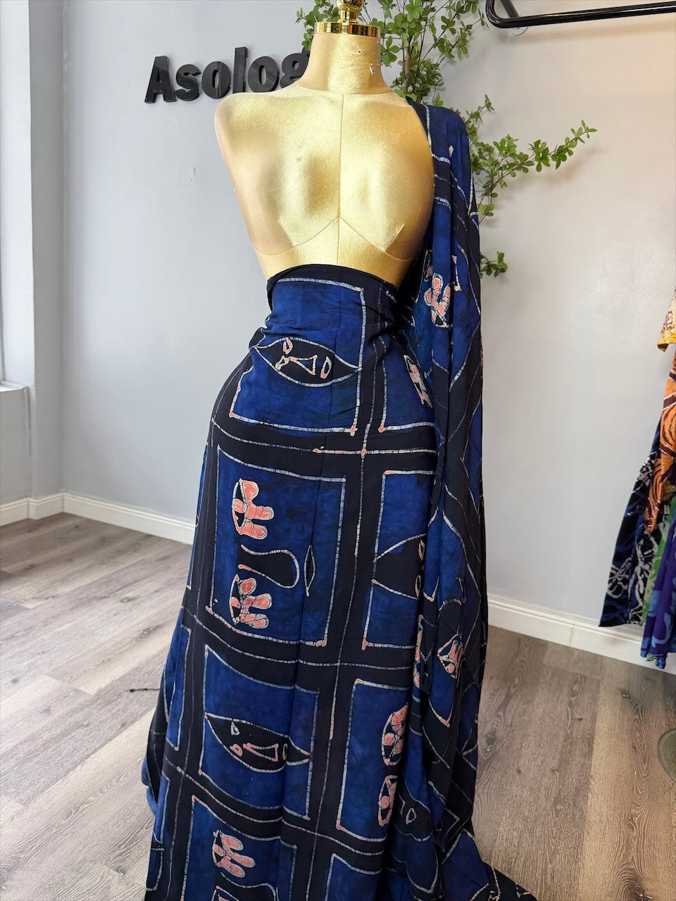 Blue Crown Adire Crepe