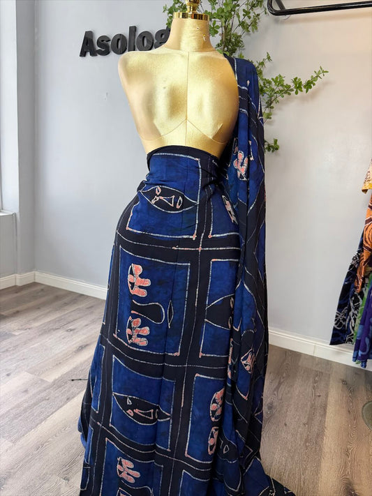 Blue Crown Adire Crepe