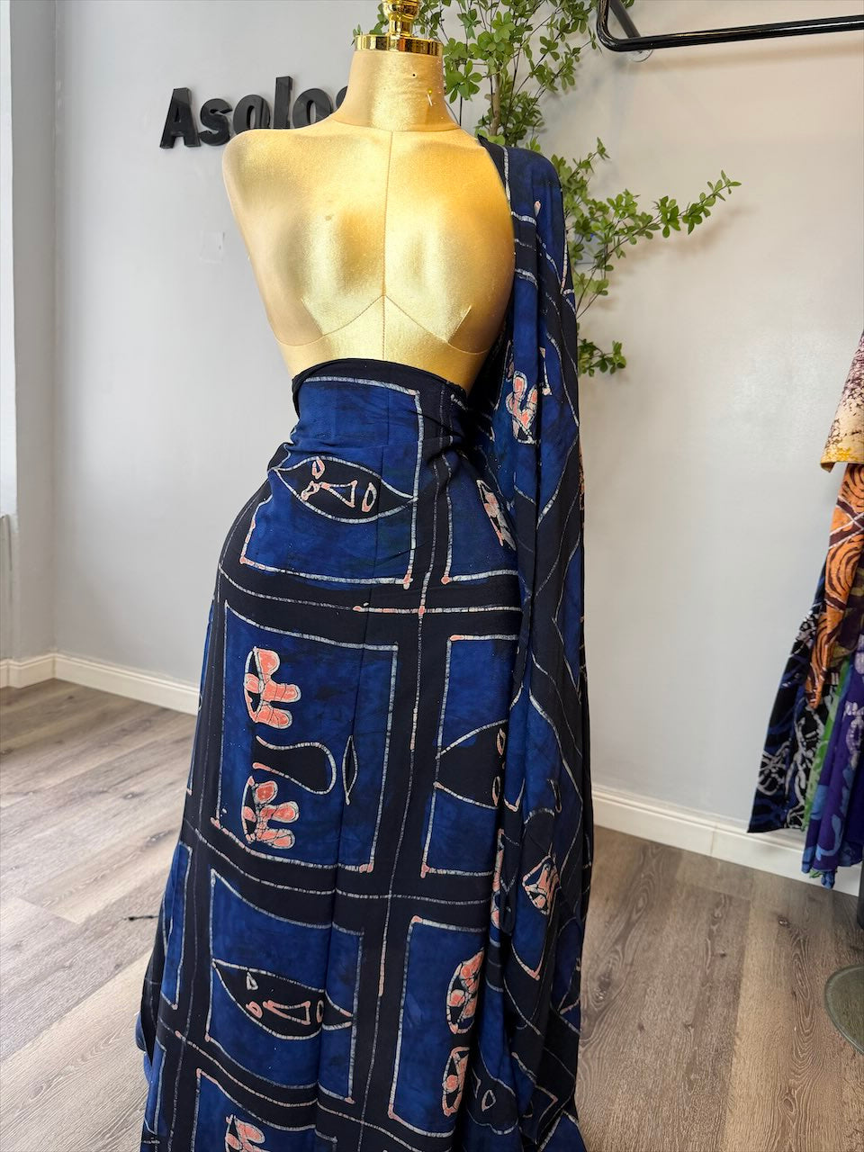 Blue Crown Adire Crepe